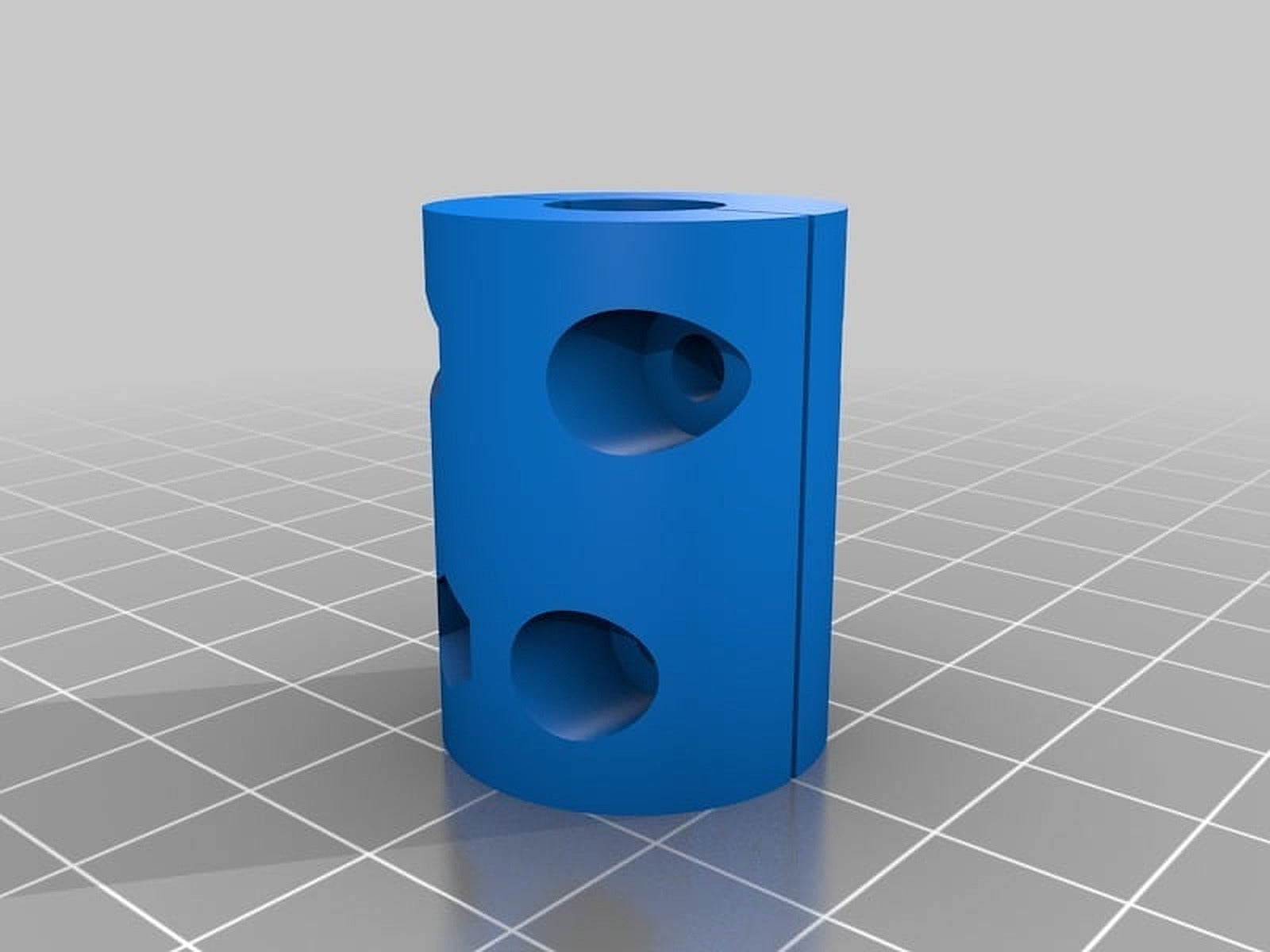 Parametric Z-axis coupler (stepper and threaded rod coupling) – 3D Baskı Modeli