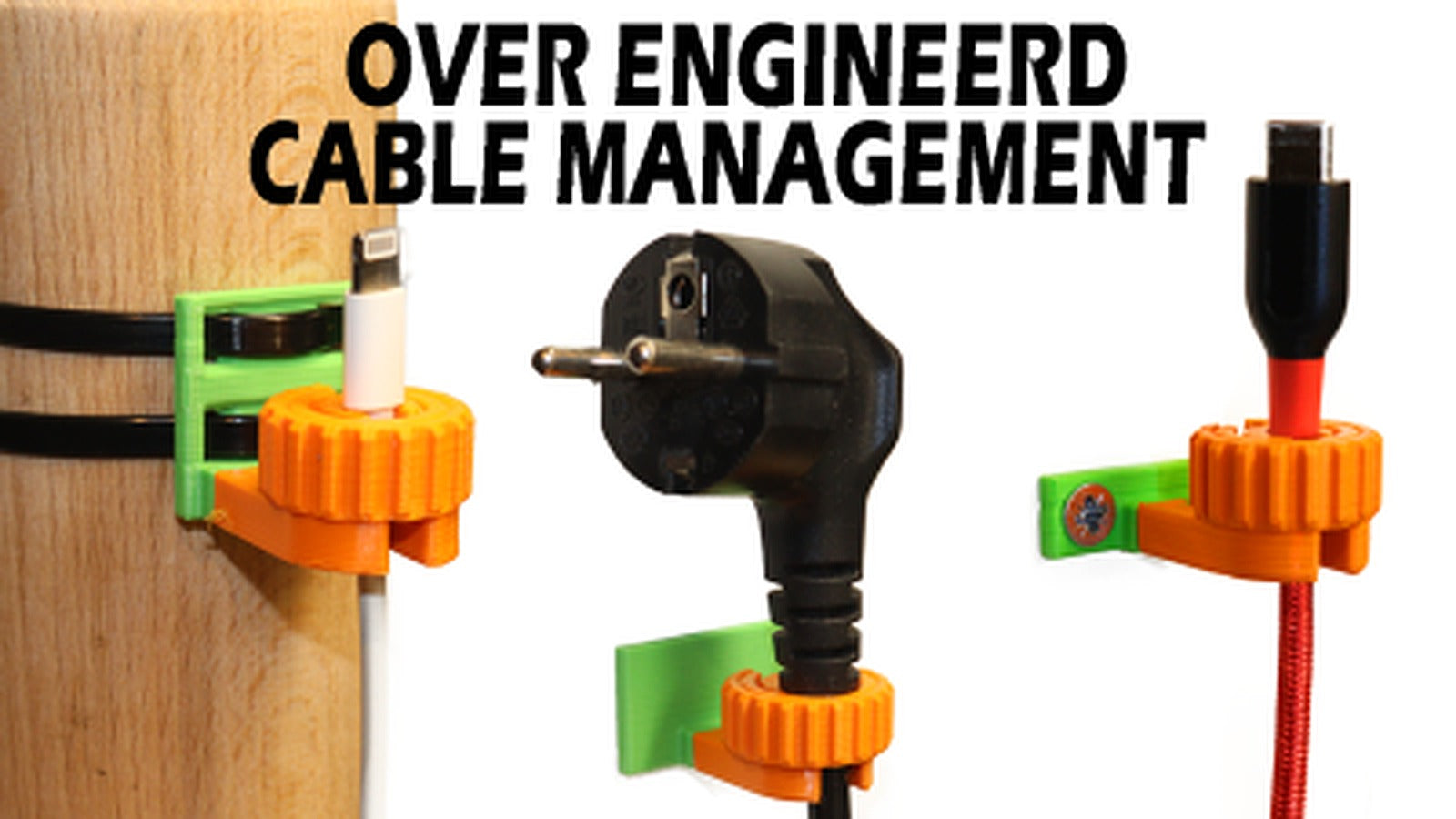 Cable Management Clips/Guides (Modular With Lock) – 3D Baskı Modeli