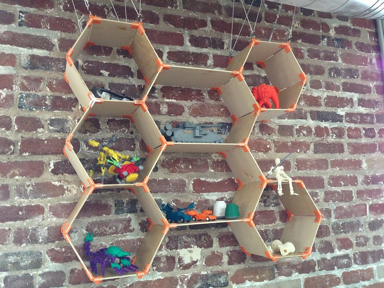 Customizable hexagonal shelves – 3D Baskı Modeli