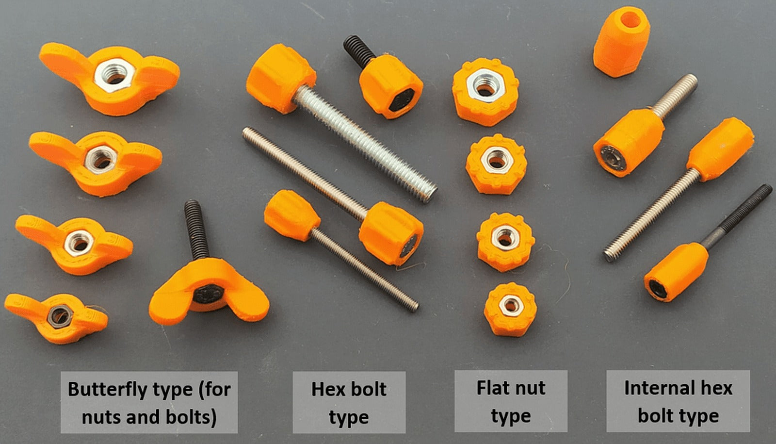 Handles for M3 to M6 bolts and screws – 3D Baskı Modeli