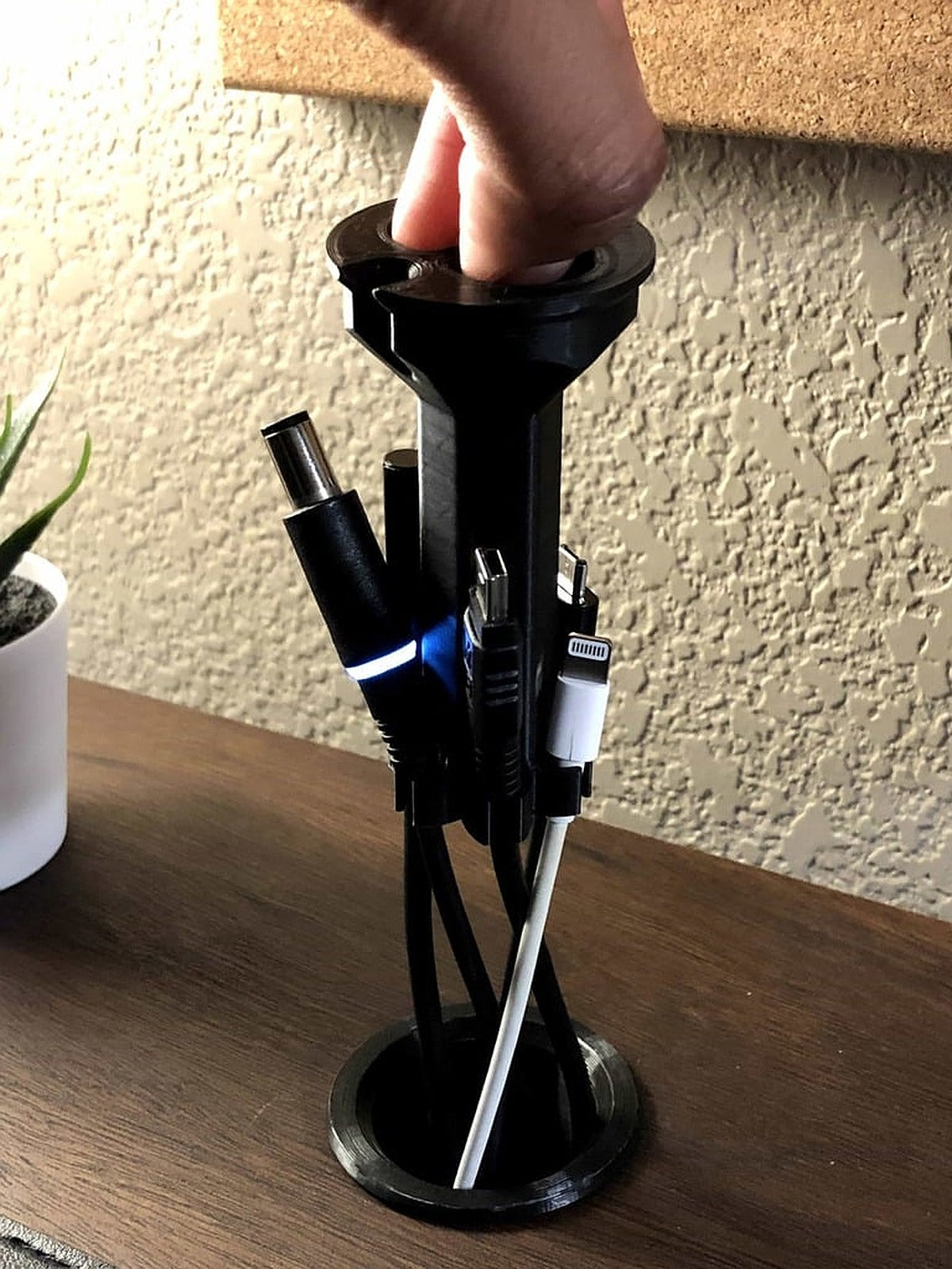 Recessed Desk Cable stand – 3D Baskı Modeli