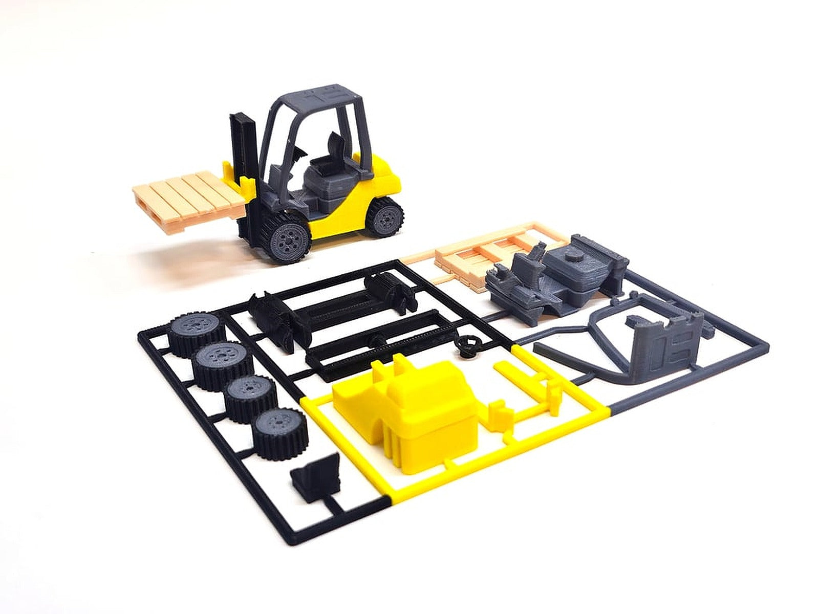 Forklift Kit Card with Pallet – 3D Baskı Modeli