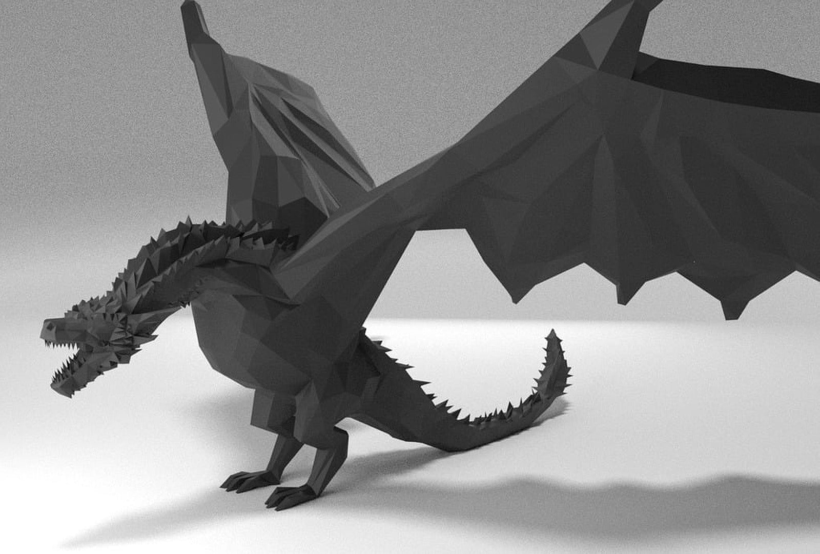 Low poly Drogon – 3D Baskı Modeli