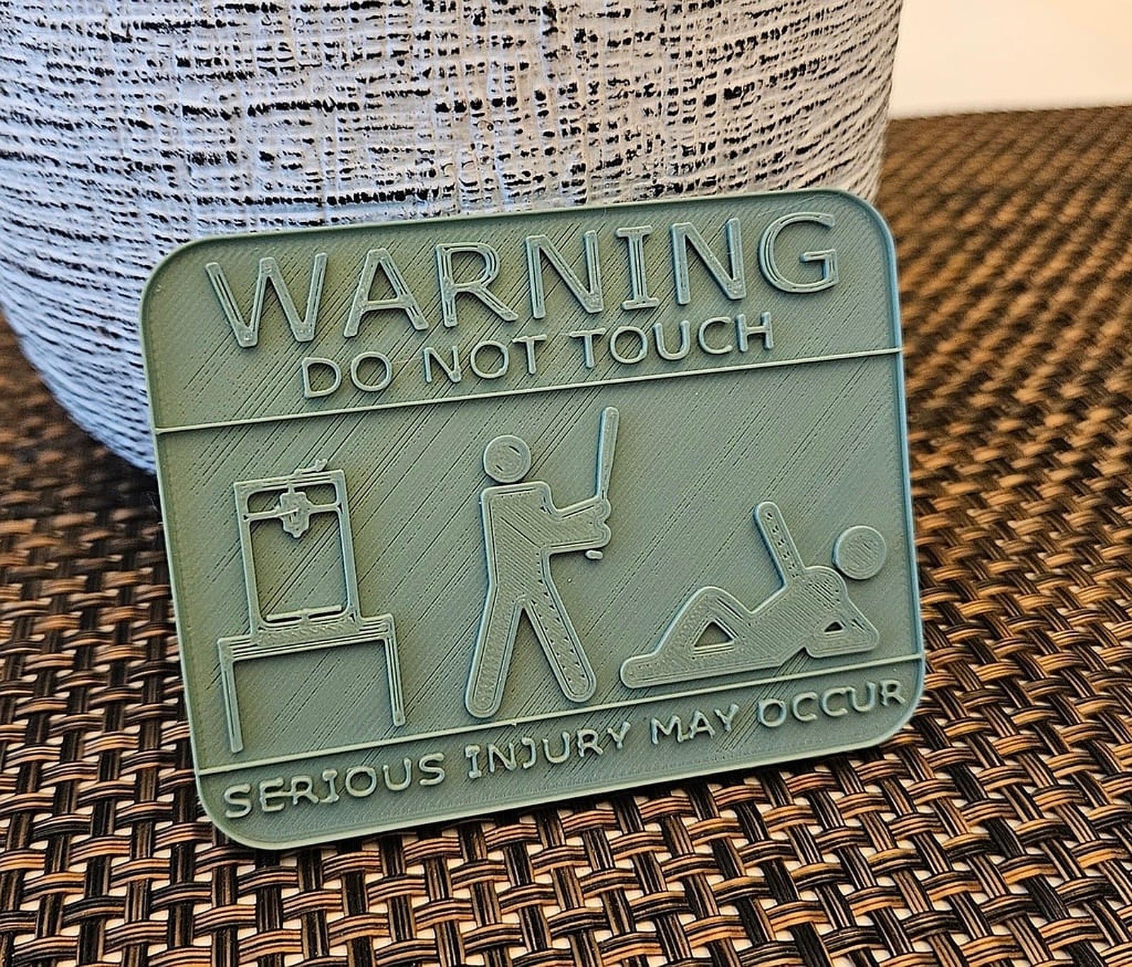 Warning Sign – 3D Baskı Modeli