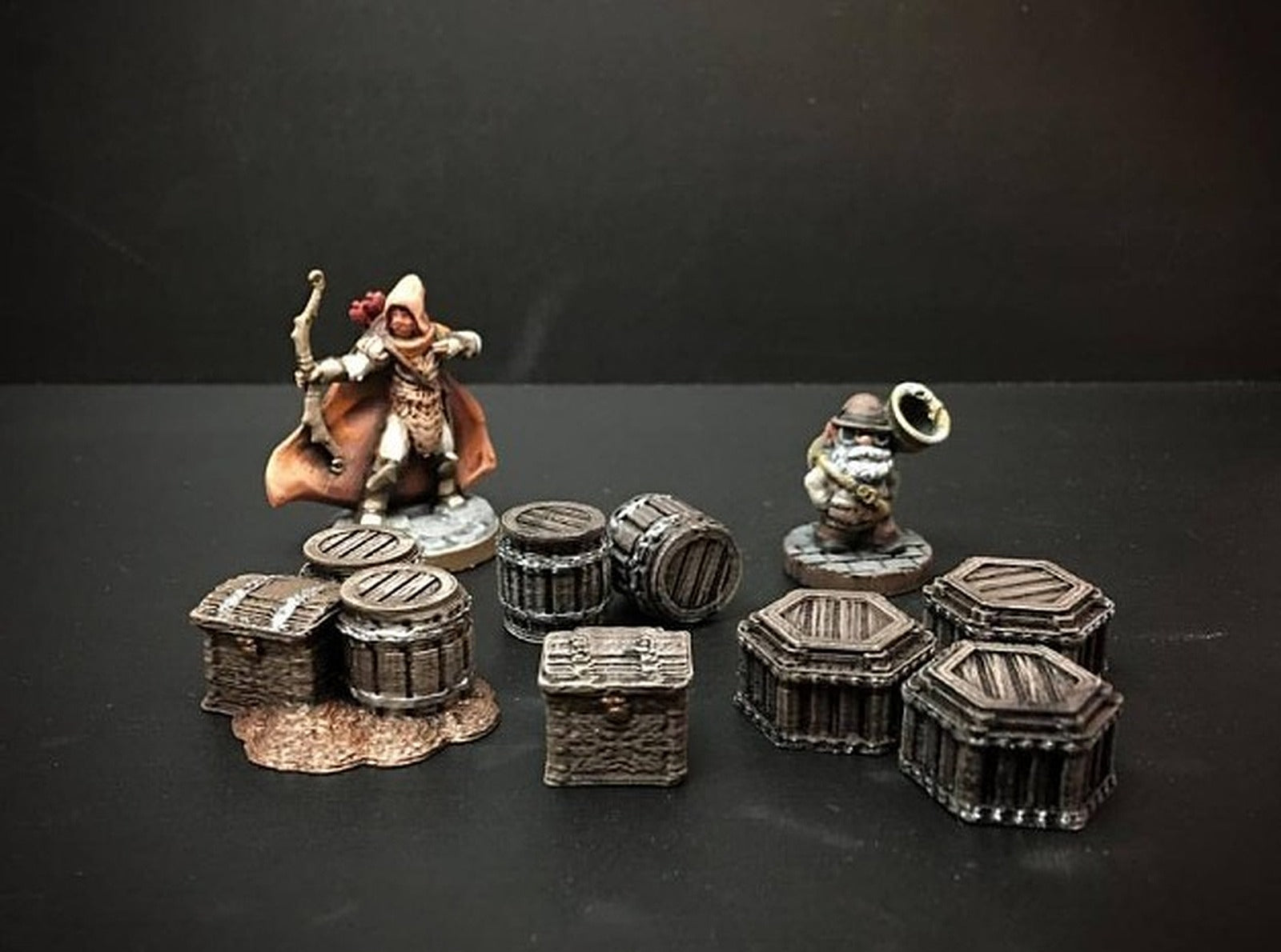 Delving Decor: Dwarven Loot Markers (28mm/Heroic scale) – 3D Baskı Modeli
