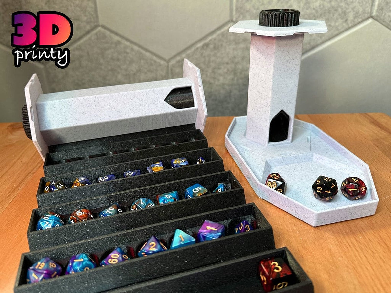Rollup Dice kutu/düzenleyici Tower Core – 3D Baskı Modeli