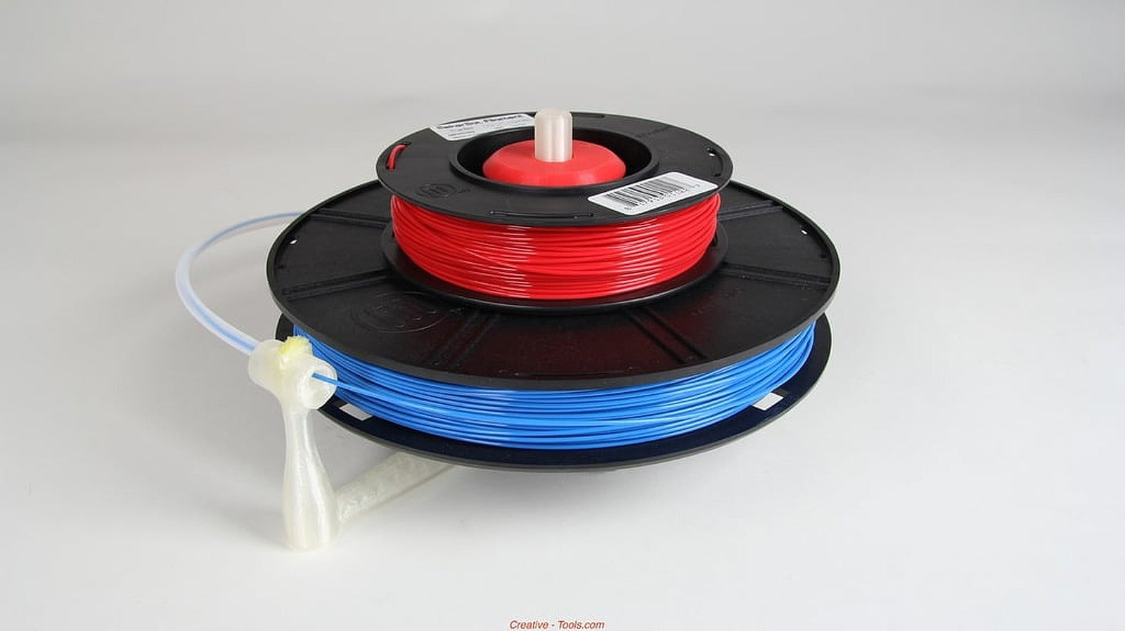 Universal stand-alone filament spool stand (Fully 3D-printable) – 3D Baskı Modeli