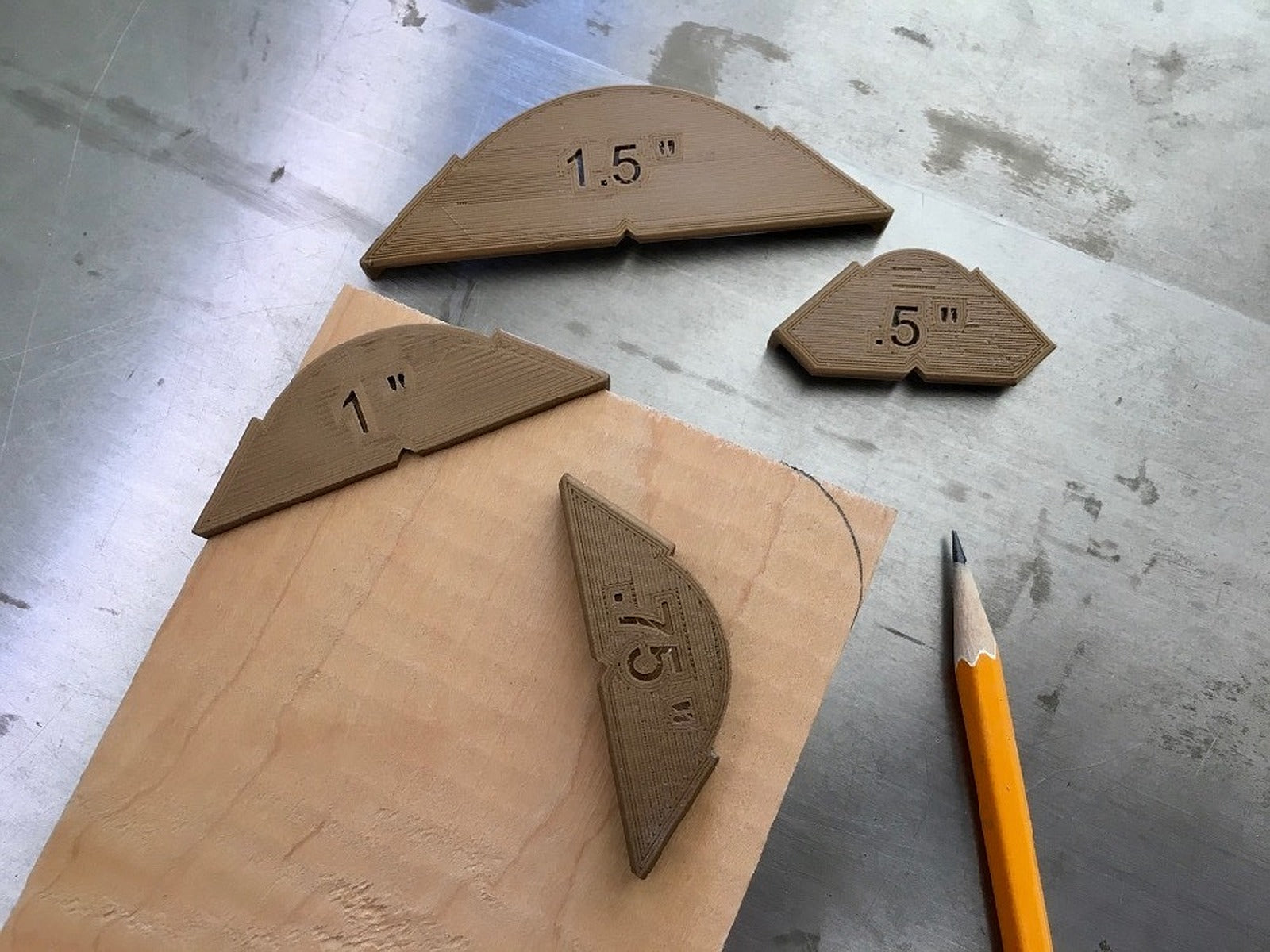 Rounded Corner Template – 3D Baskı Modeli