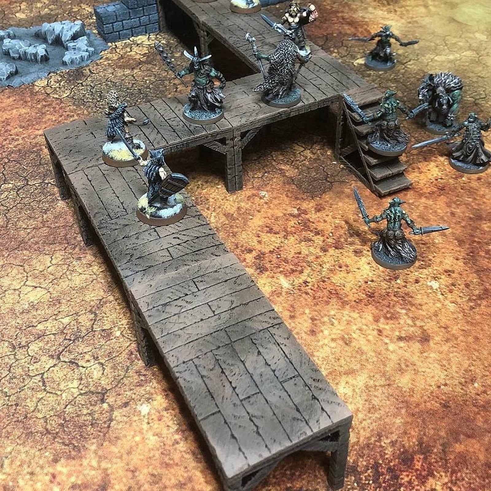 ScatterBlocks: Wooden Platforms (28mm/32mm scale) – 3D Baskı Modeli