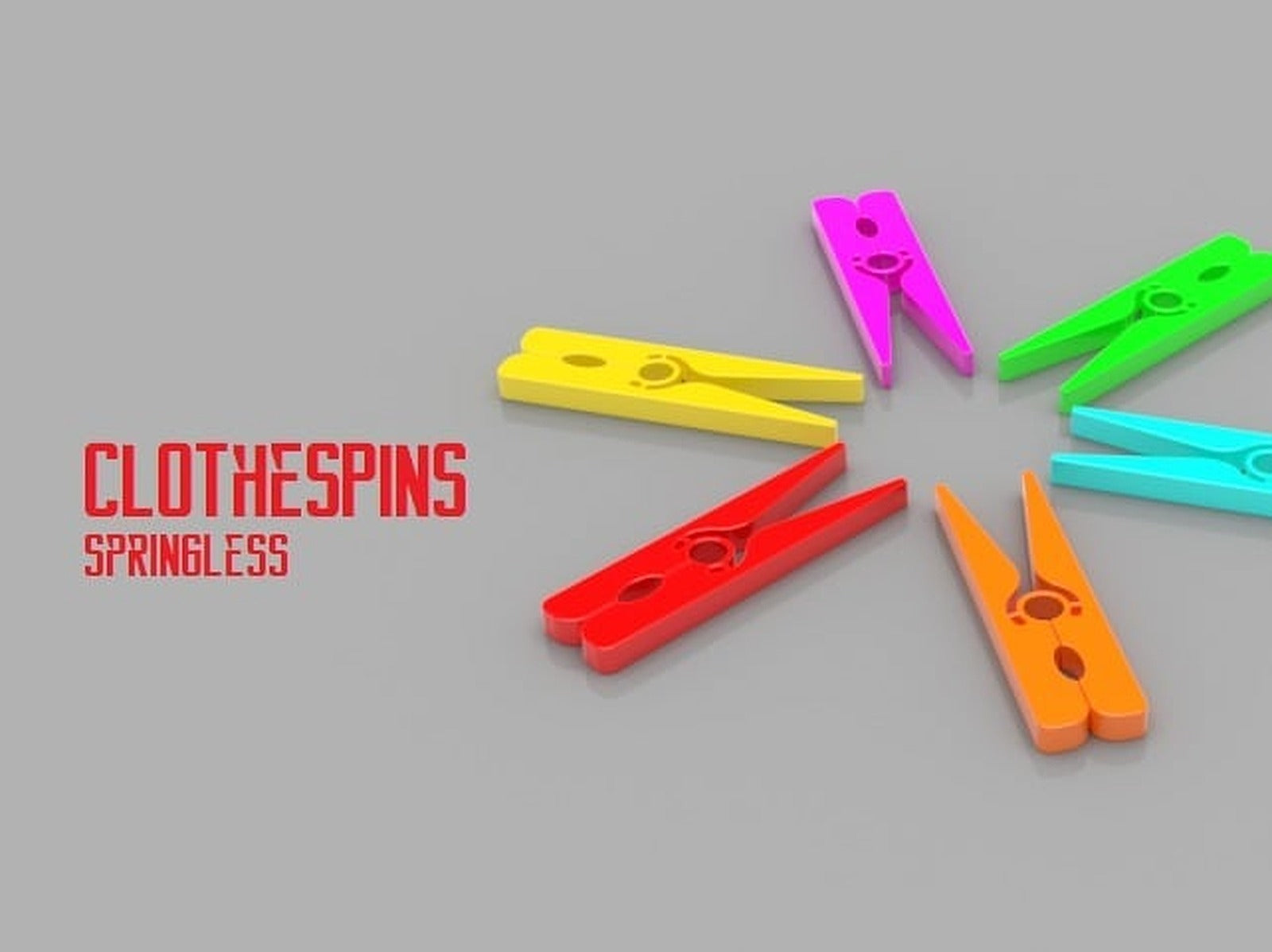 Clothespins - No Spring Required – 3D Baskı Modeli