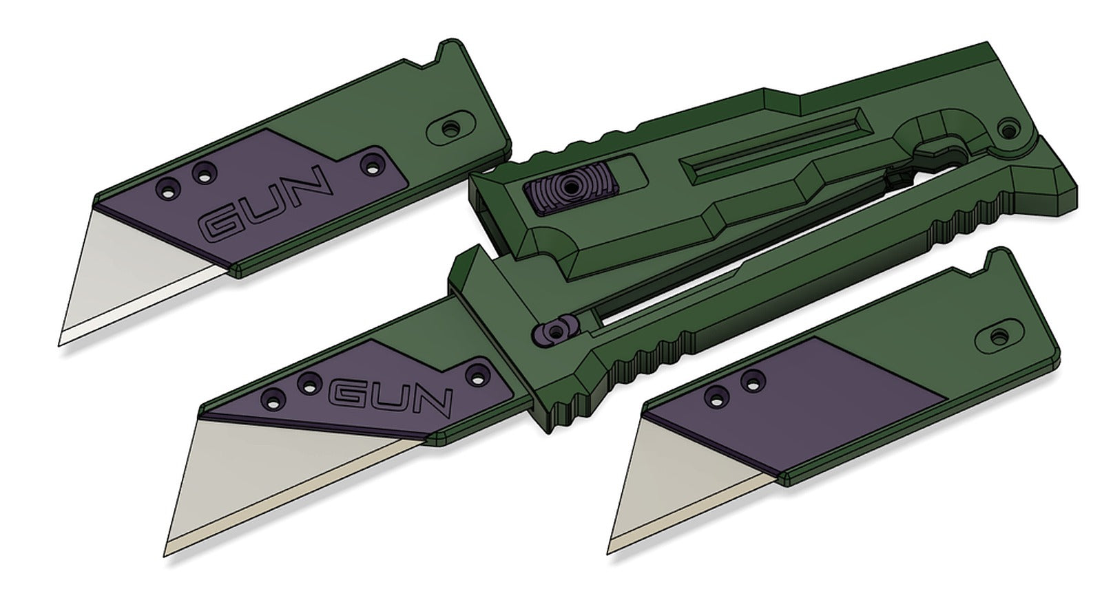 GUN - Gravity Utility Knife V1.1 – 3D Baskı Modeli