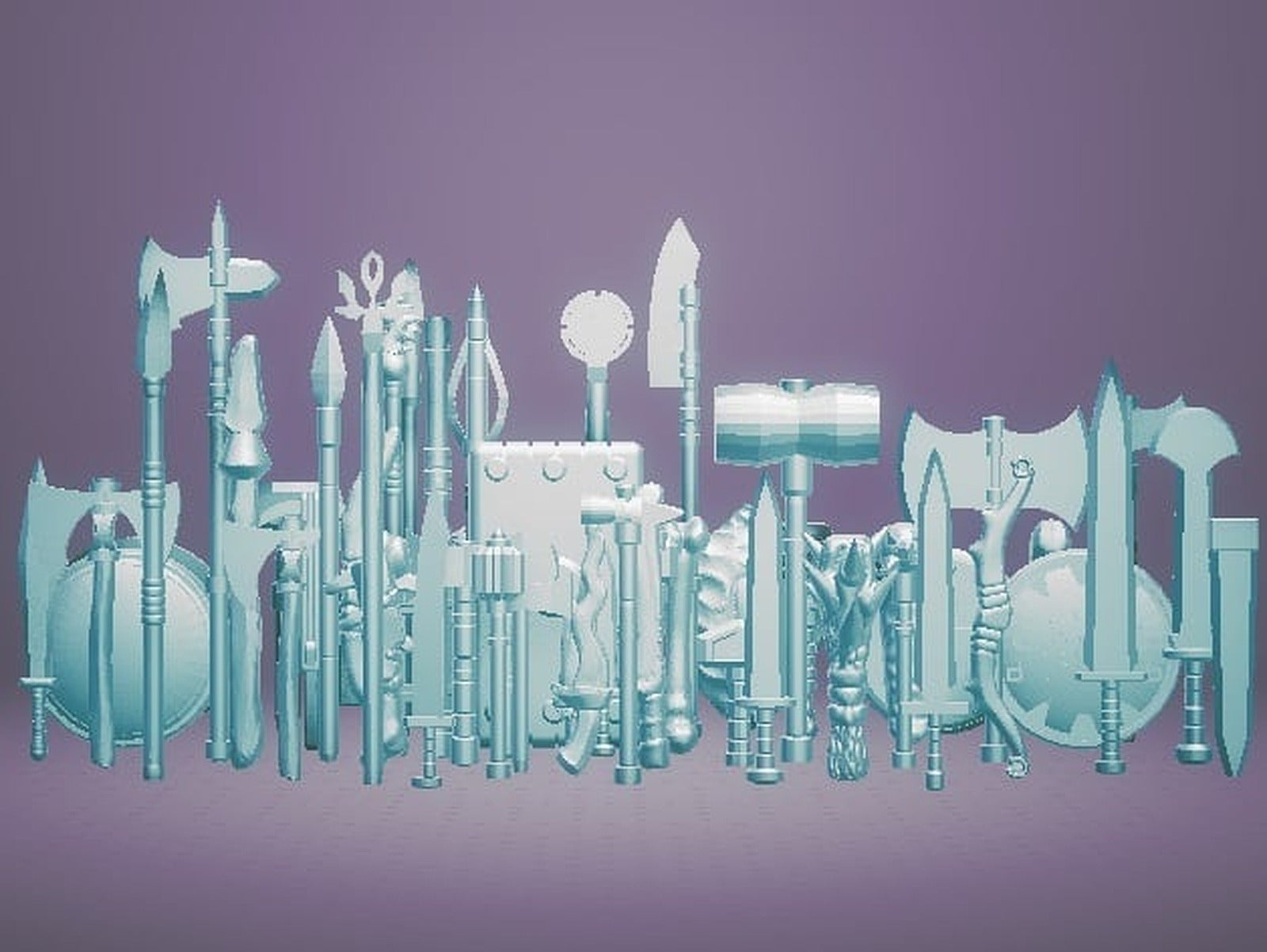 Fantasy Arsenal (28mm/Heroic scale) – 3D Baskı Modeli