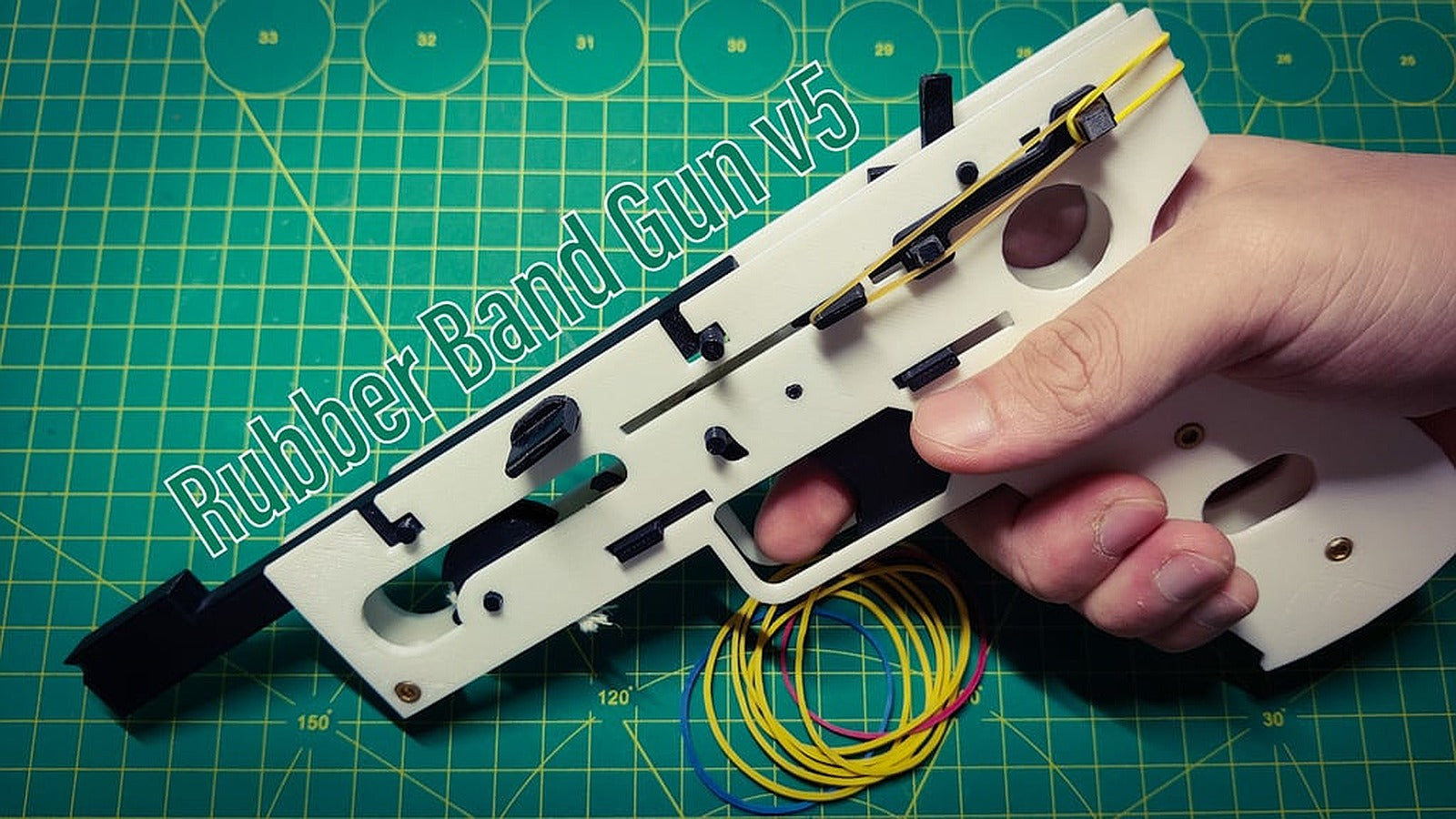rubber band gun v5.0 – 3D Baskı Modeli