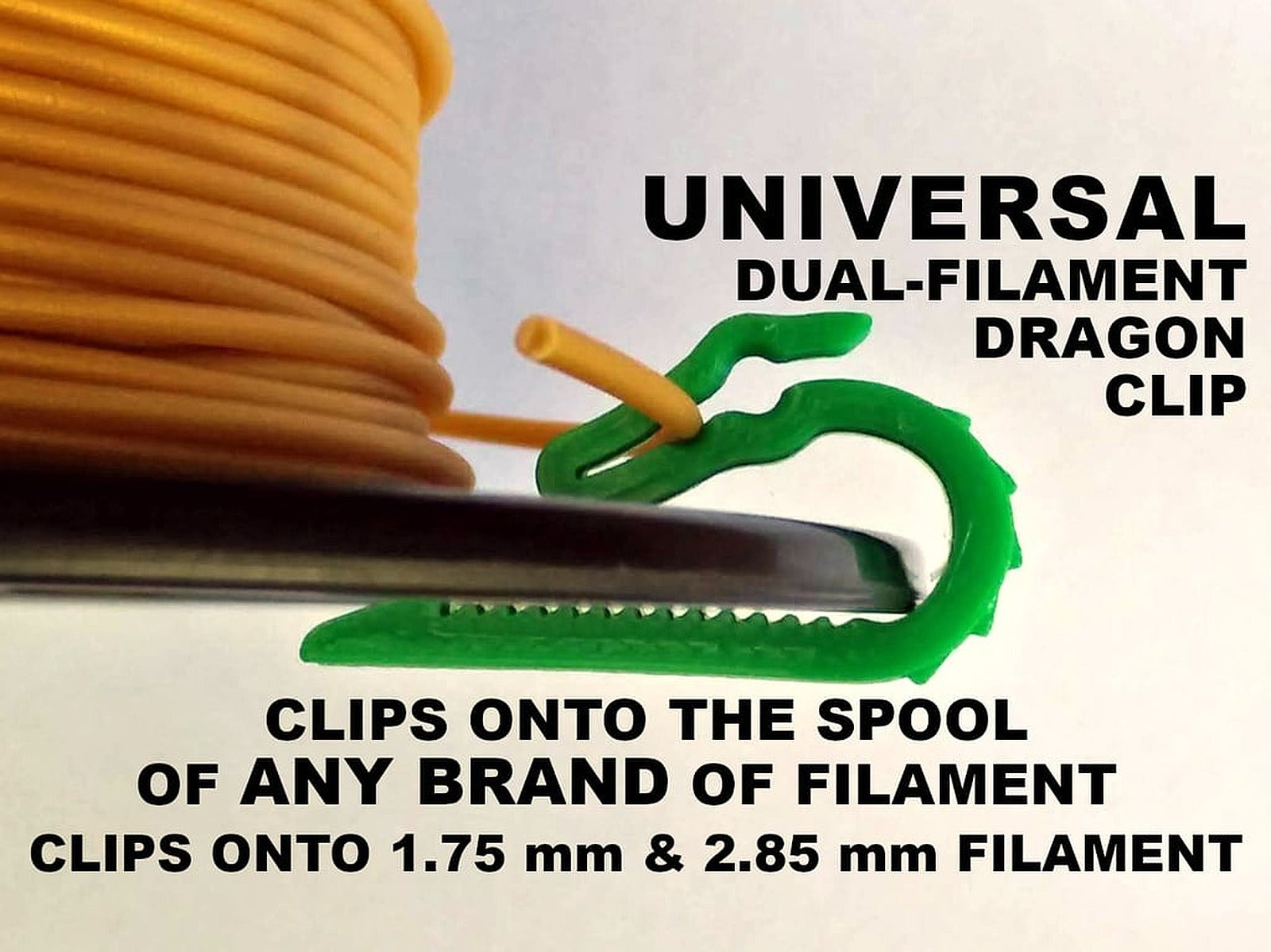 Universal Dual Filament Dragon Clip – 3D Baskı Modeli