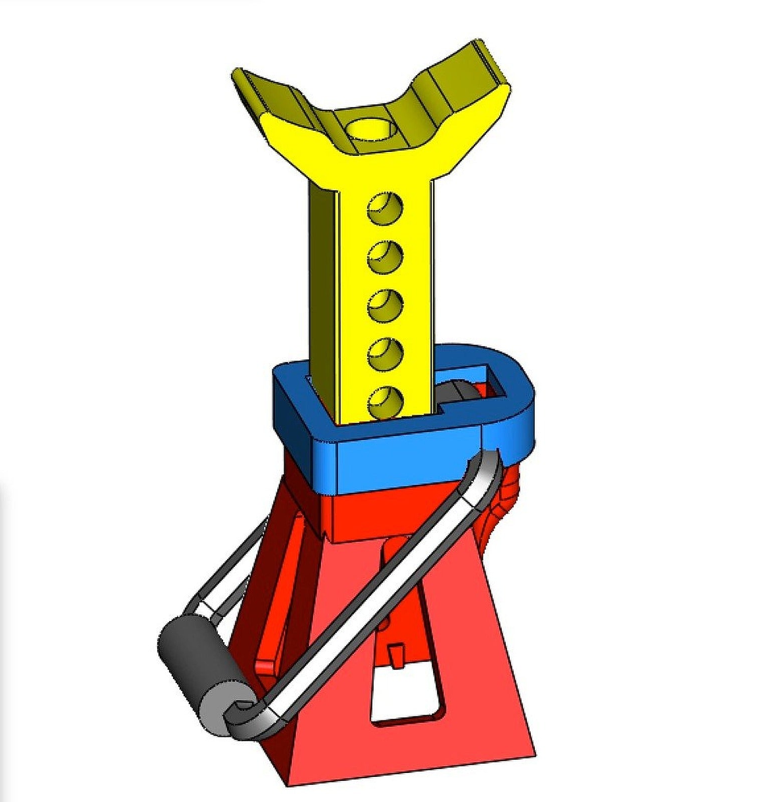 New V2 - 1/10 Scale Jack stand for RC cars and trucks – 3D Baskı Modeli