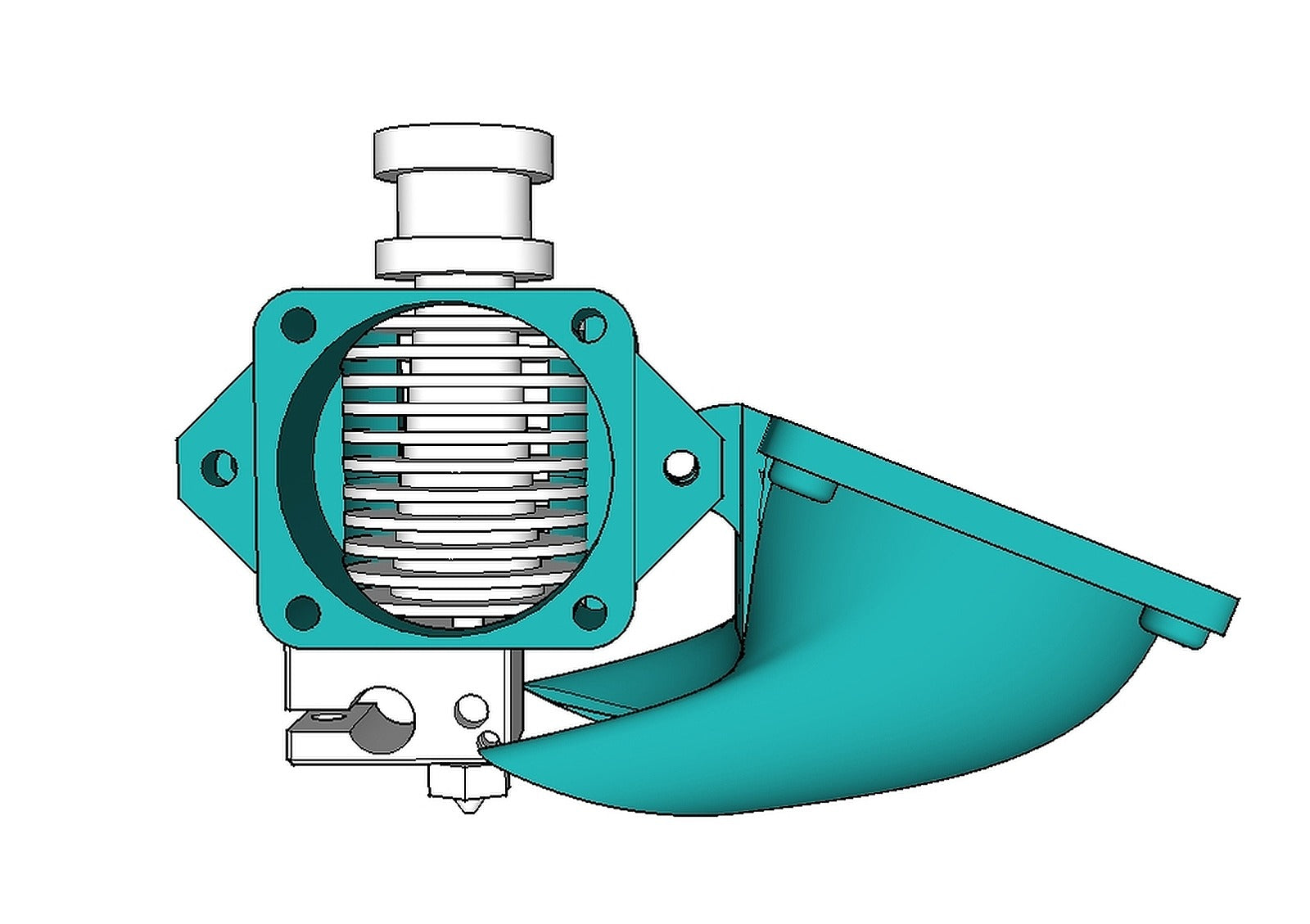 E3D v6 integrated fan layer – 3D Baskı Modeli