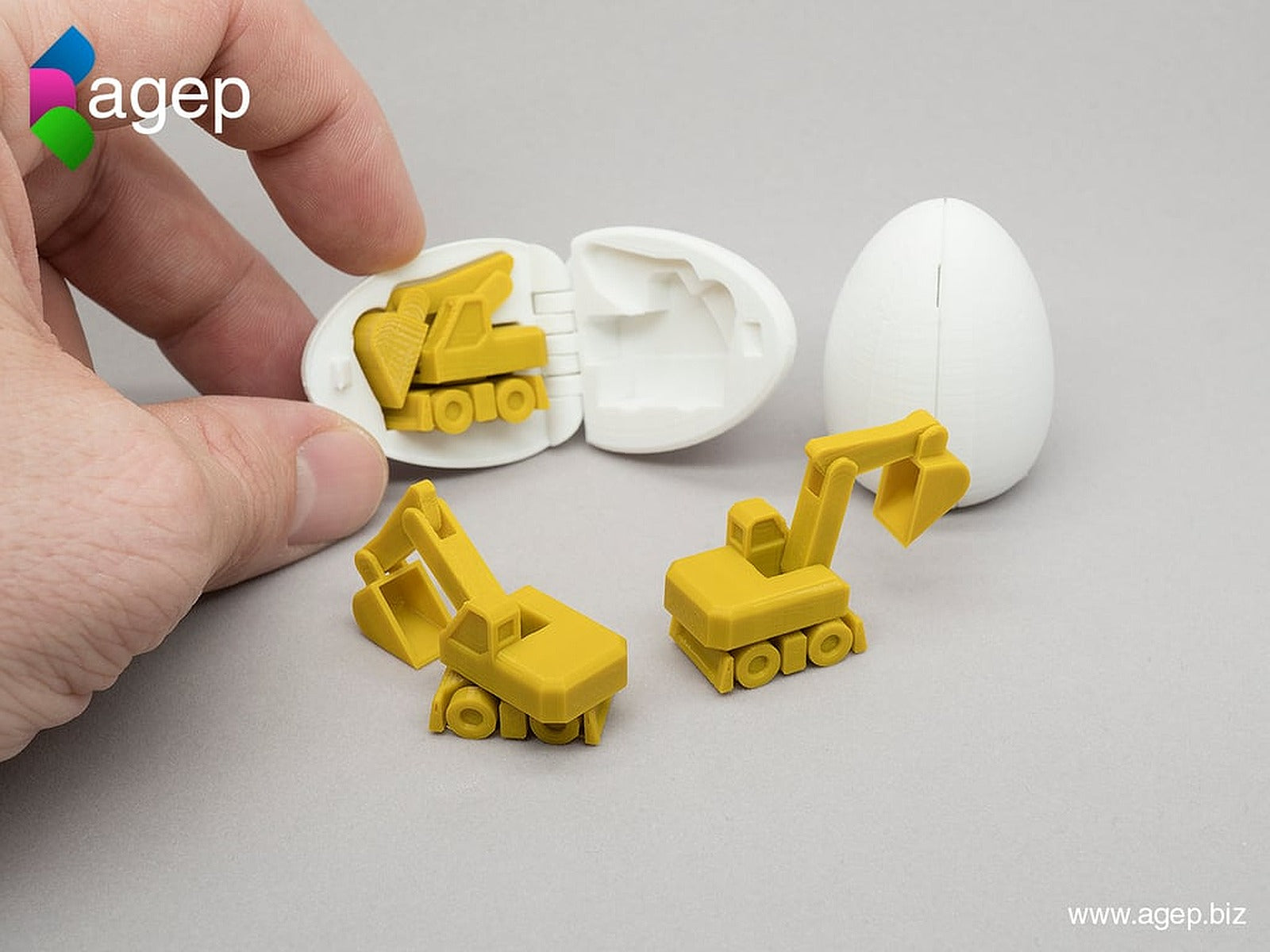 Surprise Egg #4 - Tiny Excavator – 3D Baskı Modeli