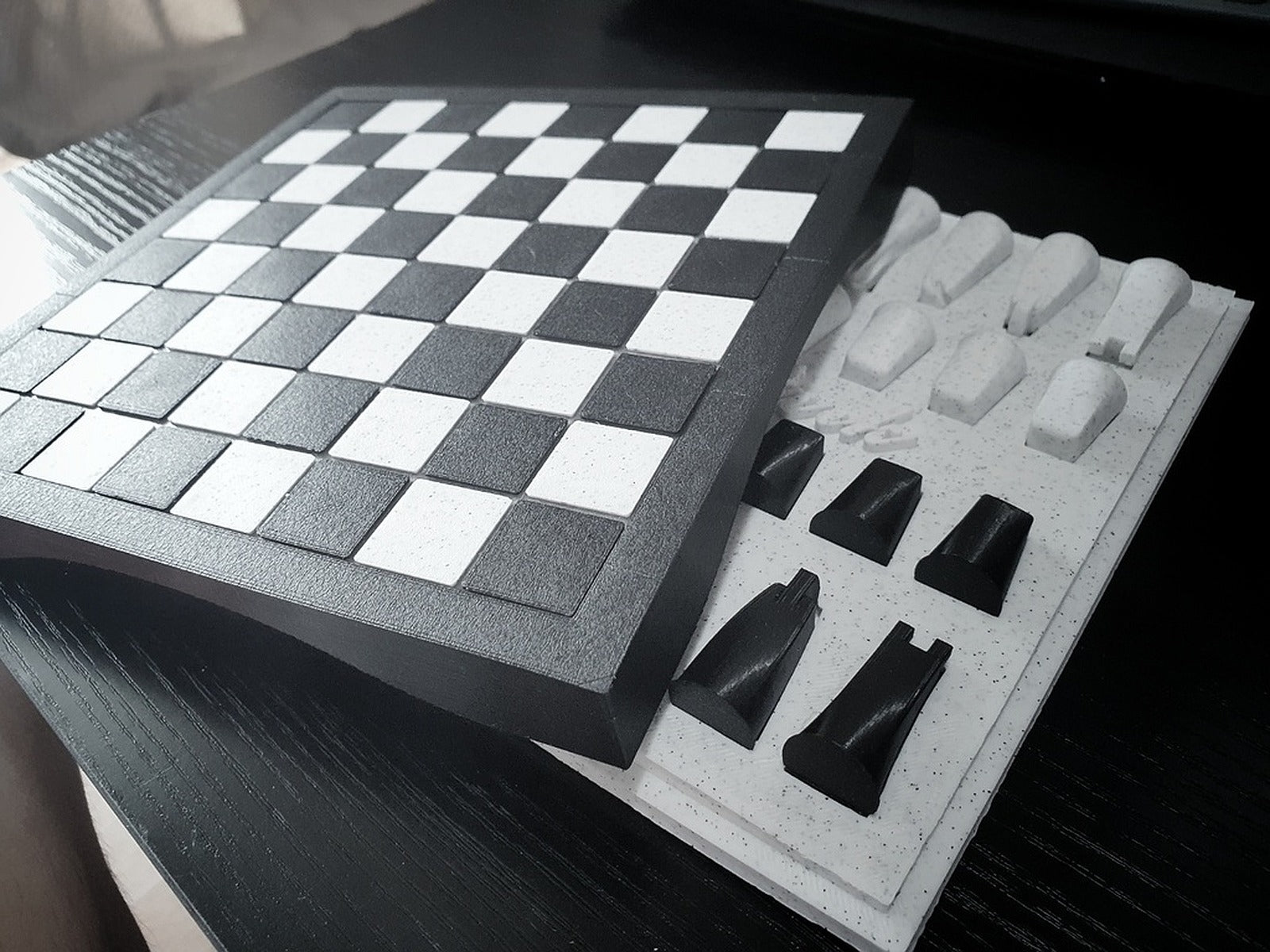 Chess Set ( Board / Pieces / kutu/düzenleyici ) – 3D Baskı Modeli