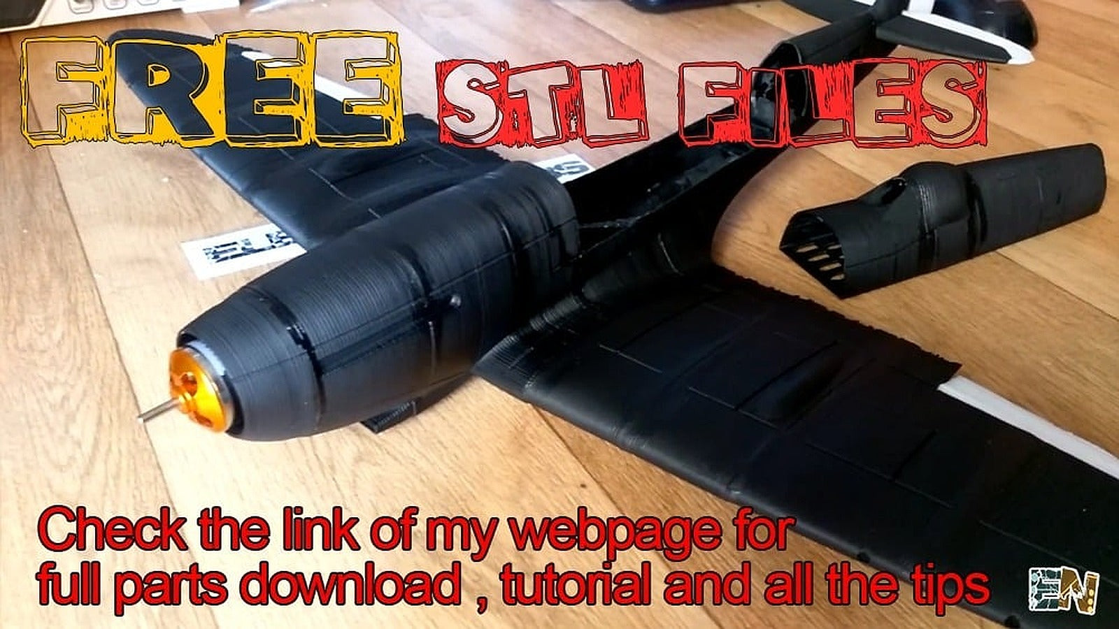 Free Spitfire 3D printed RC plane – 3D Baskı Modeli