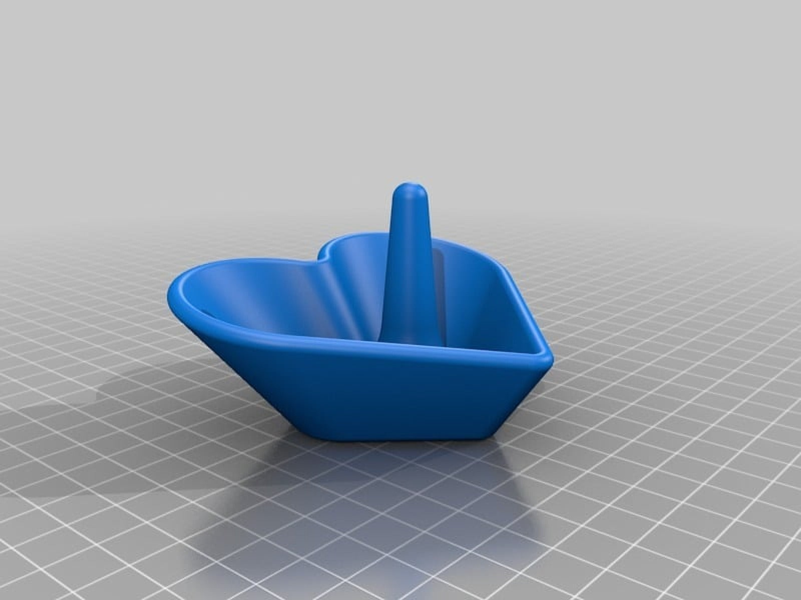 Heart Shaped Jewelry Bowl / Ring stand – 3D Baskı Modeli