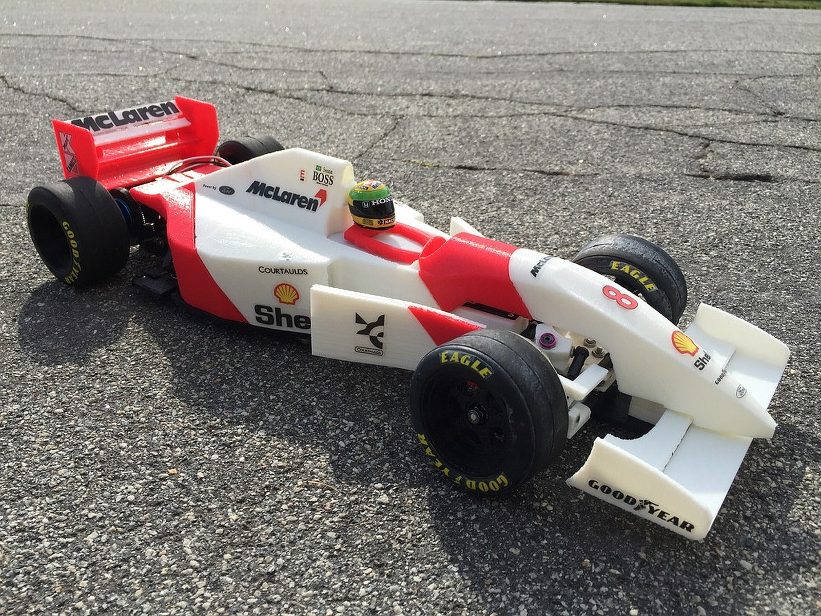 RS-01 Ayrton Senna’s 1993 McLaren MP4/8 Formula 1 RC Car – 3D Baskı Modeli