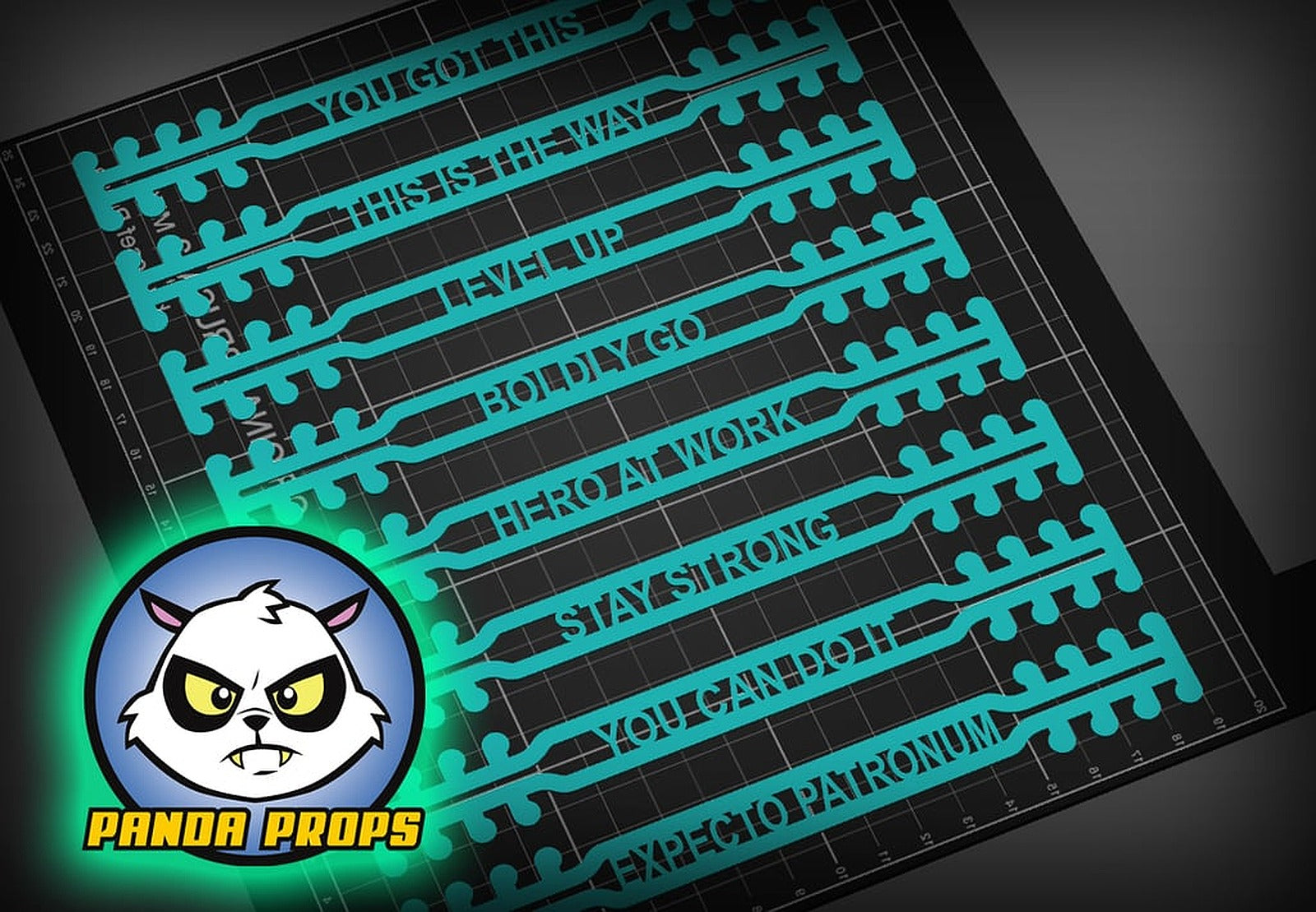 Surgical mask Ear Savers - cool phrases edition! – 3D Baskı Modeli