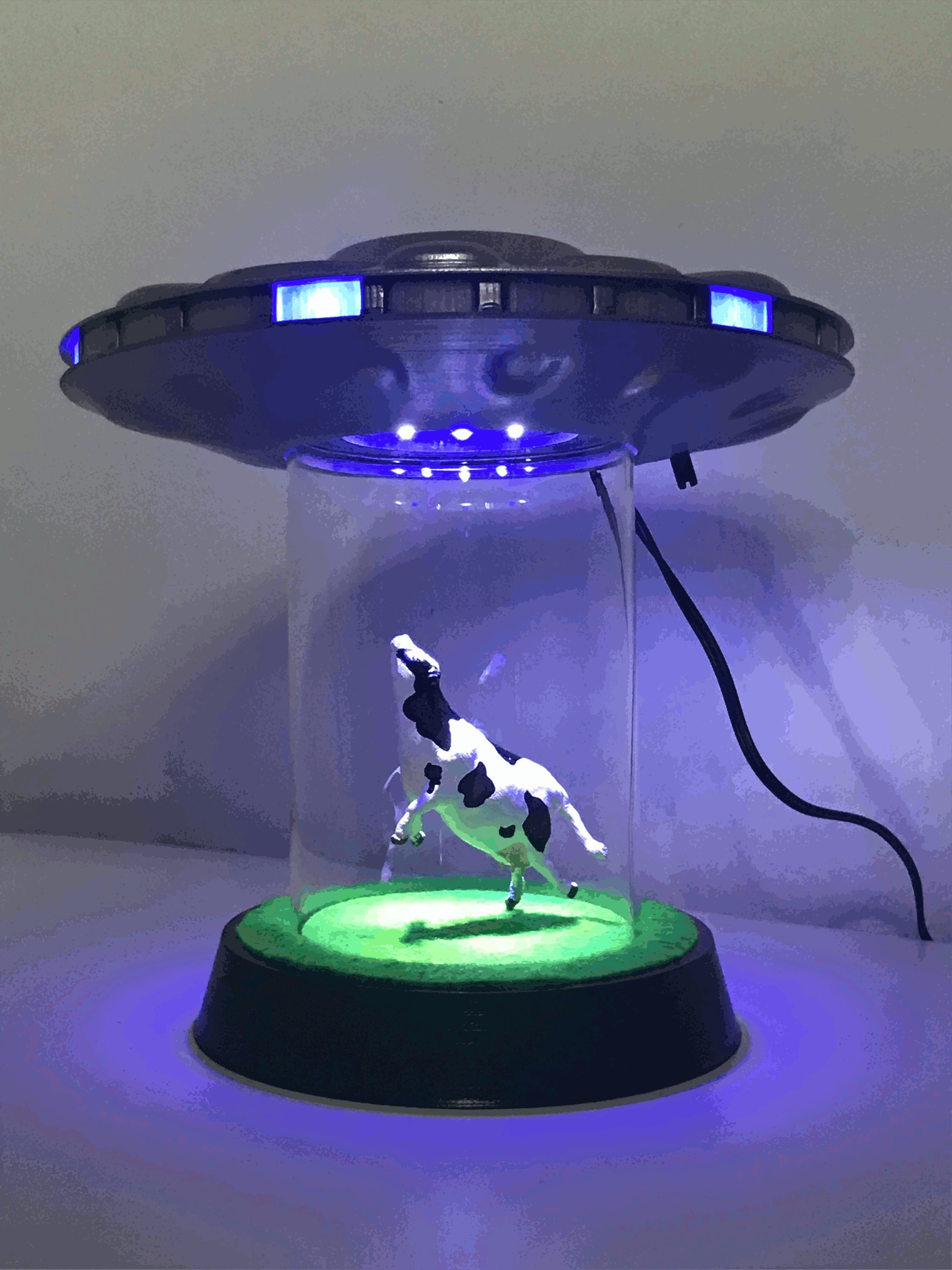 UFO Abduction Lamp with blinking lights – 3D Baskı Modeli