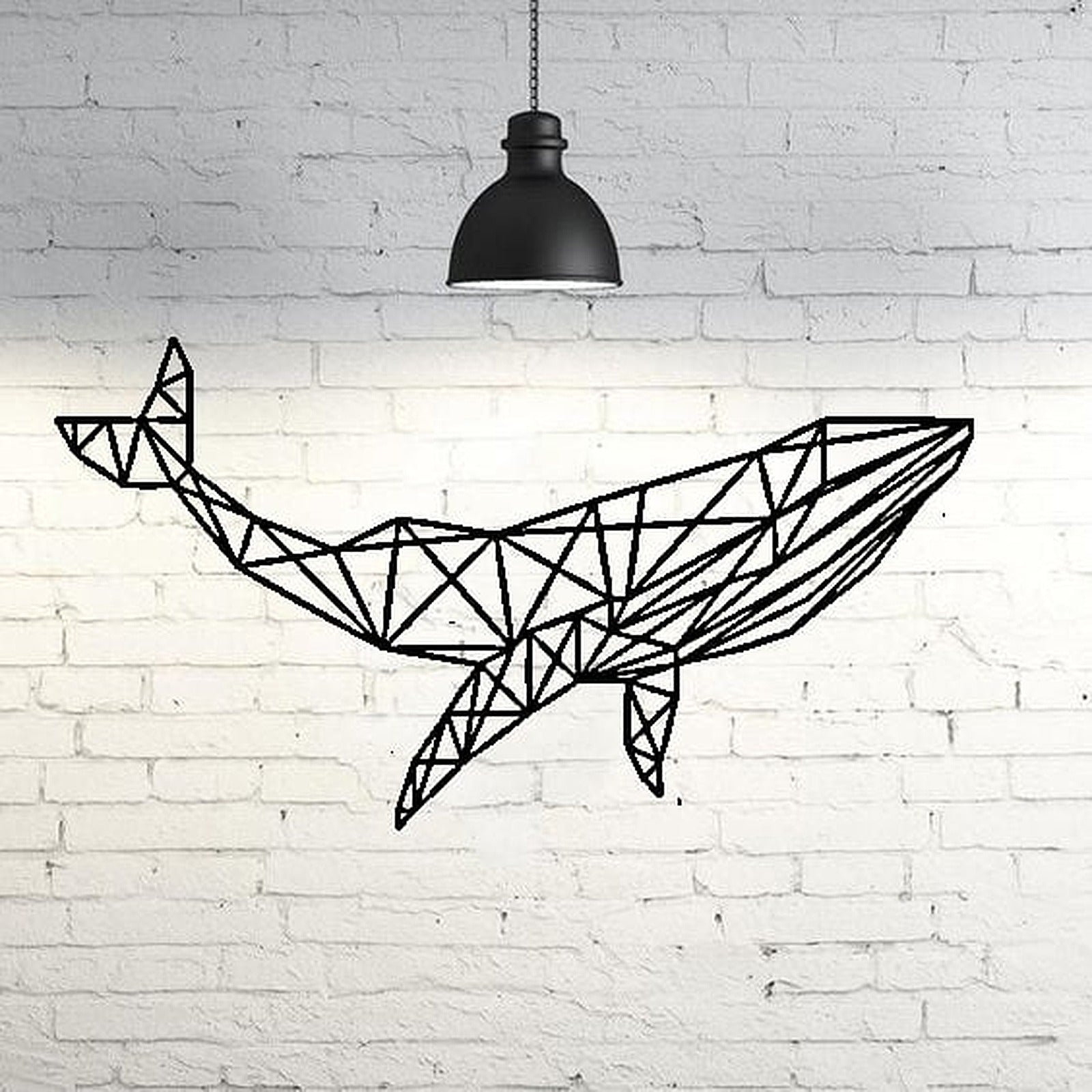 Whale Wall Sculpture 2D – 3D Baskı Modeli