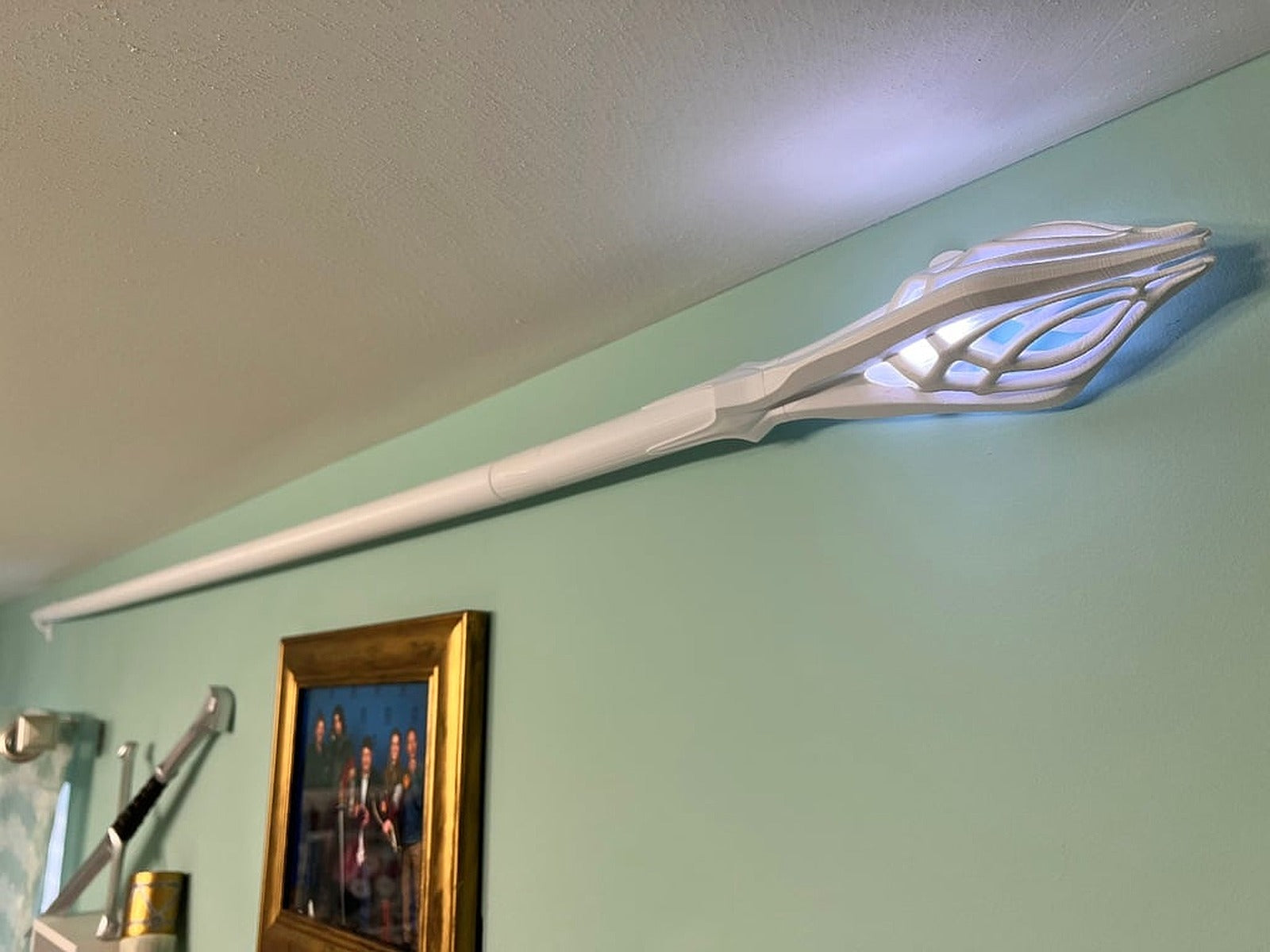 Gandalf White Staff with Larger / Easier to Assemble Pieces – 3D Baskı Modeli