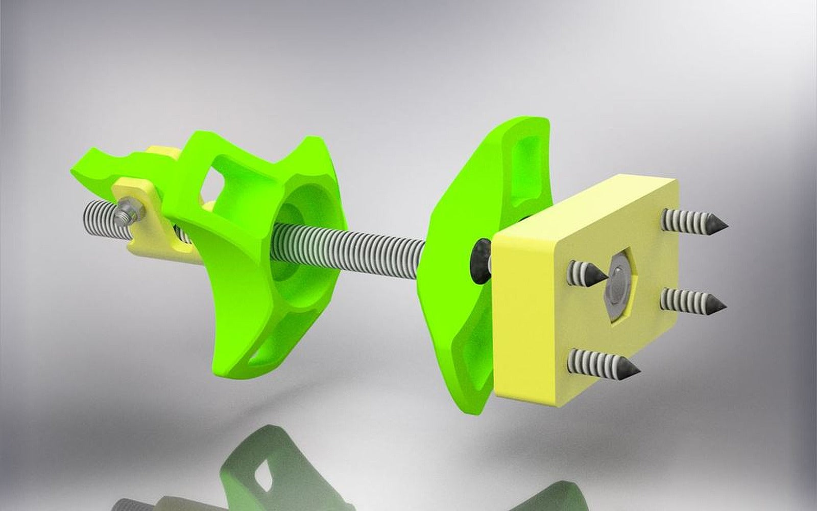 Wall-mount spool stand with quick release fastener – 3D Baskı Modeli