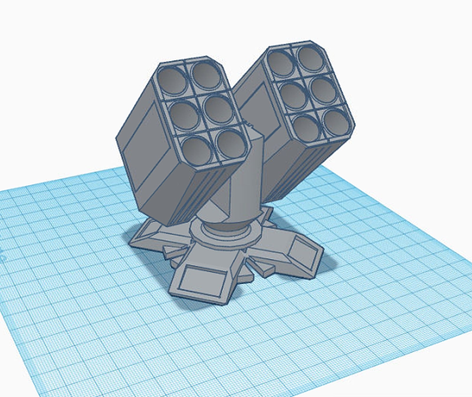 Missile Turret kalem stand - Gridfinity Compatible – 3D Baskı Modeli