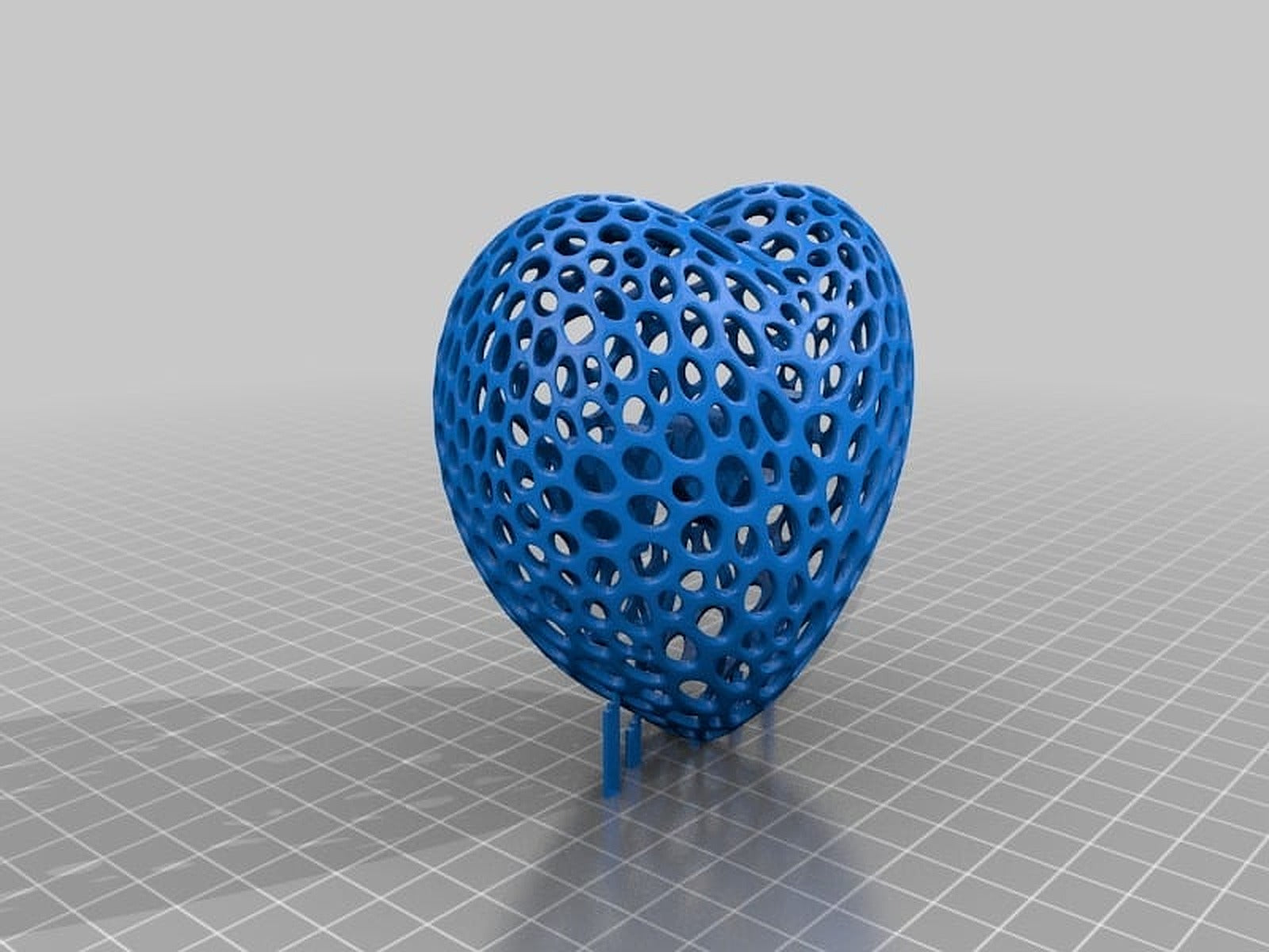 Voronoi Heart – 3D Baskı Modeli