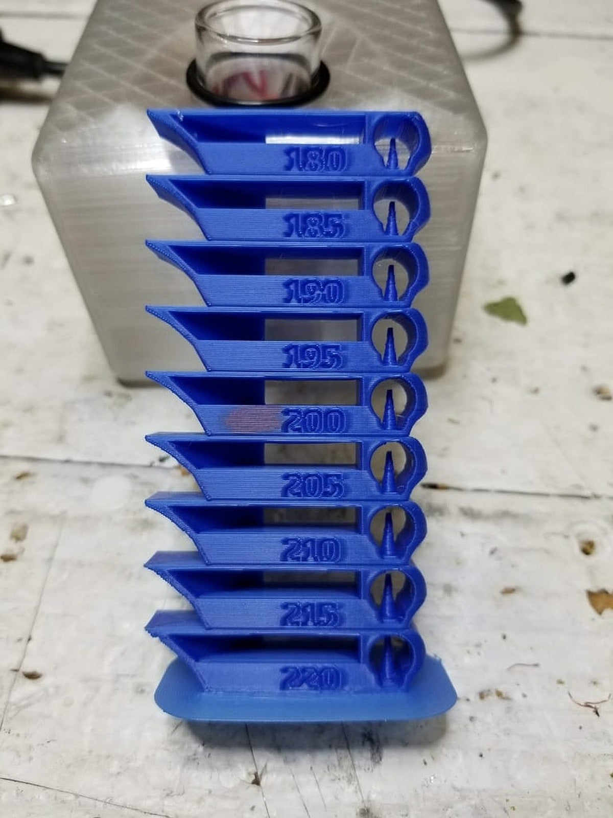 Ender 3 Smart PLA and PETG Temp Tower (gcode included) – 3D Baskı Modeli