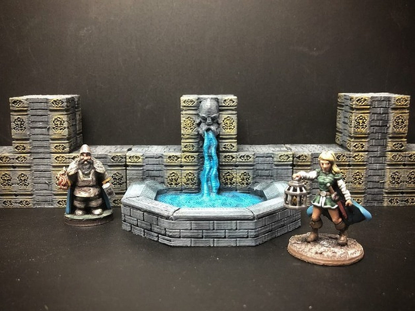ScatterBlocks: Dwarven Fountain (28mm/Heroic scale) – 3D Baskı Modeli