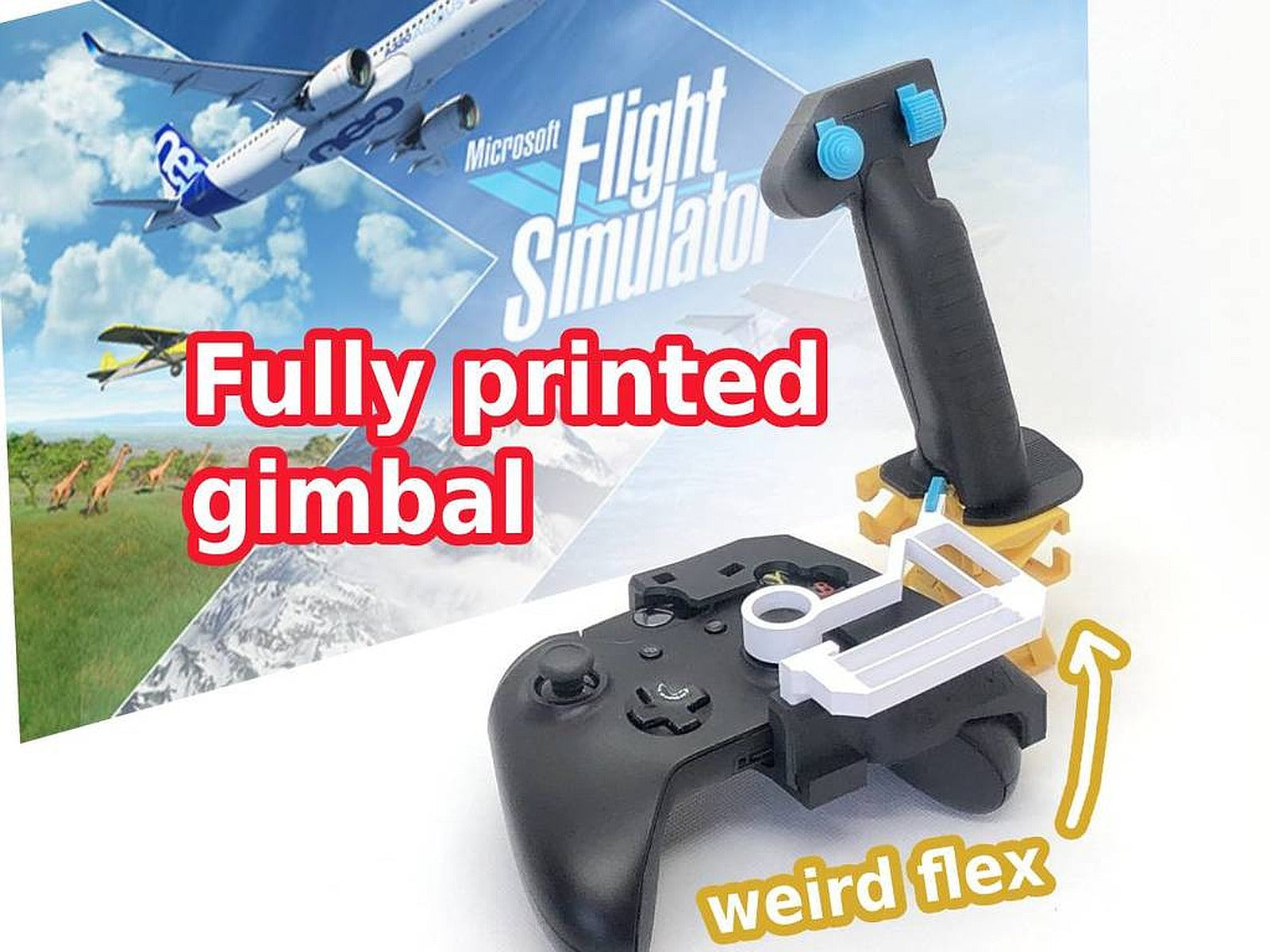 Flexure Joystick for XBOX – 3D Baskı Modeli