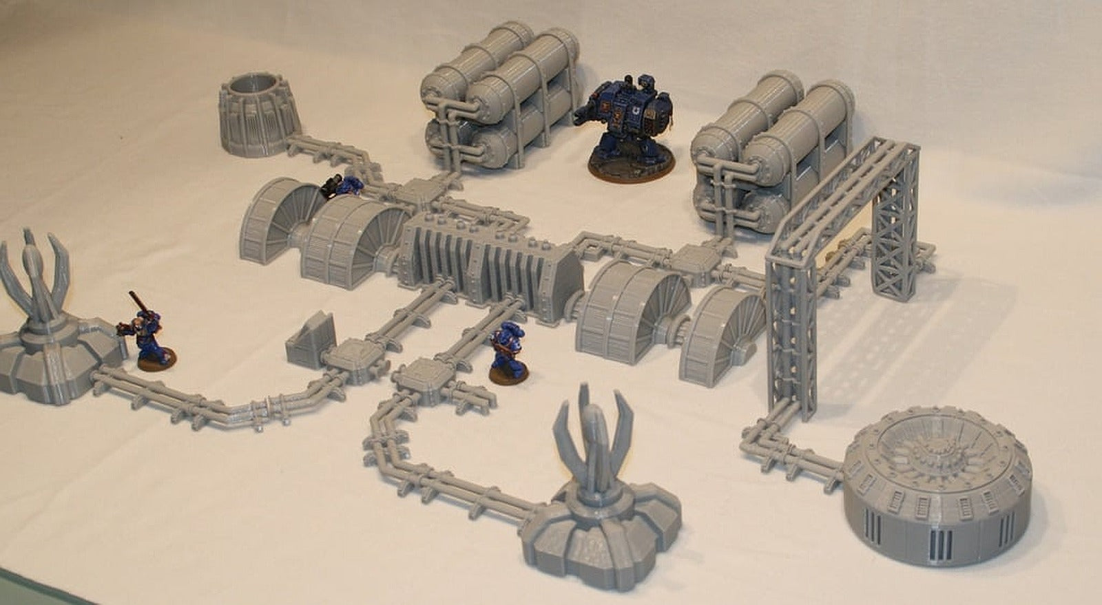 Wargaming compatible Terrain: Pipelines (28mm) – 3D Baskı Modeli