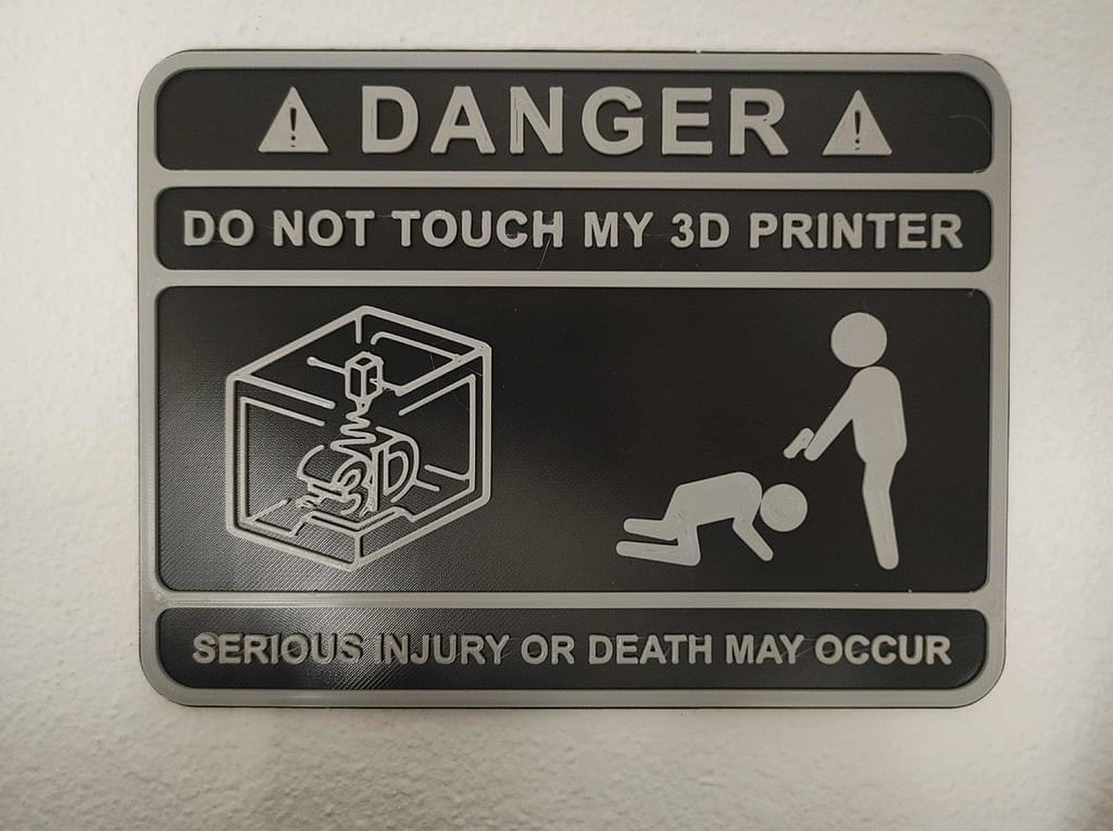 Warning Sign – 3D Baskı Modeli