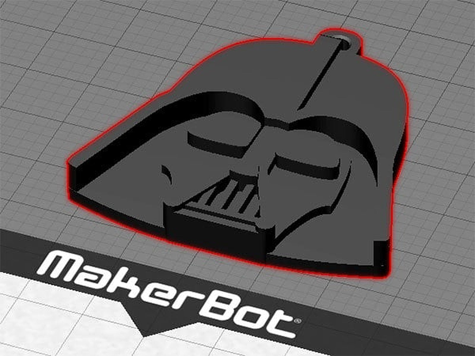Darth Vader Key Fob... Your keys to the Dark Side! – 3D Baskı Modeli