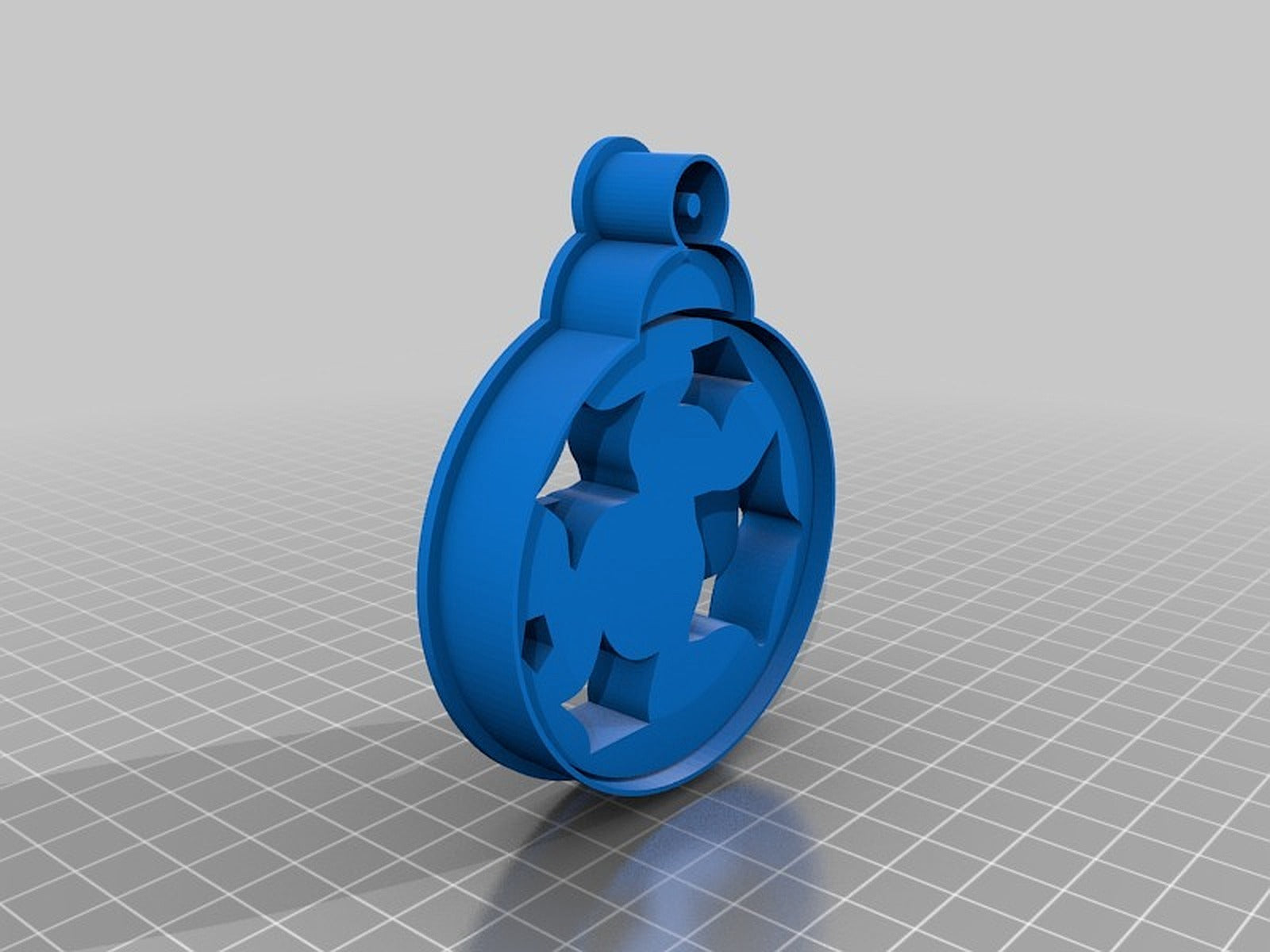 Christmas Ball Ornament Cookie Cutter – 3D Baskı Modeli