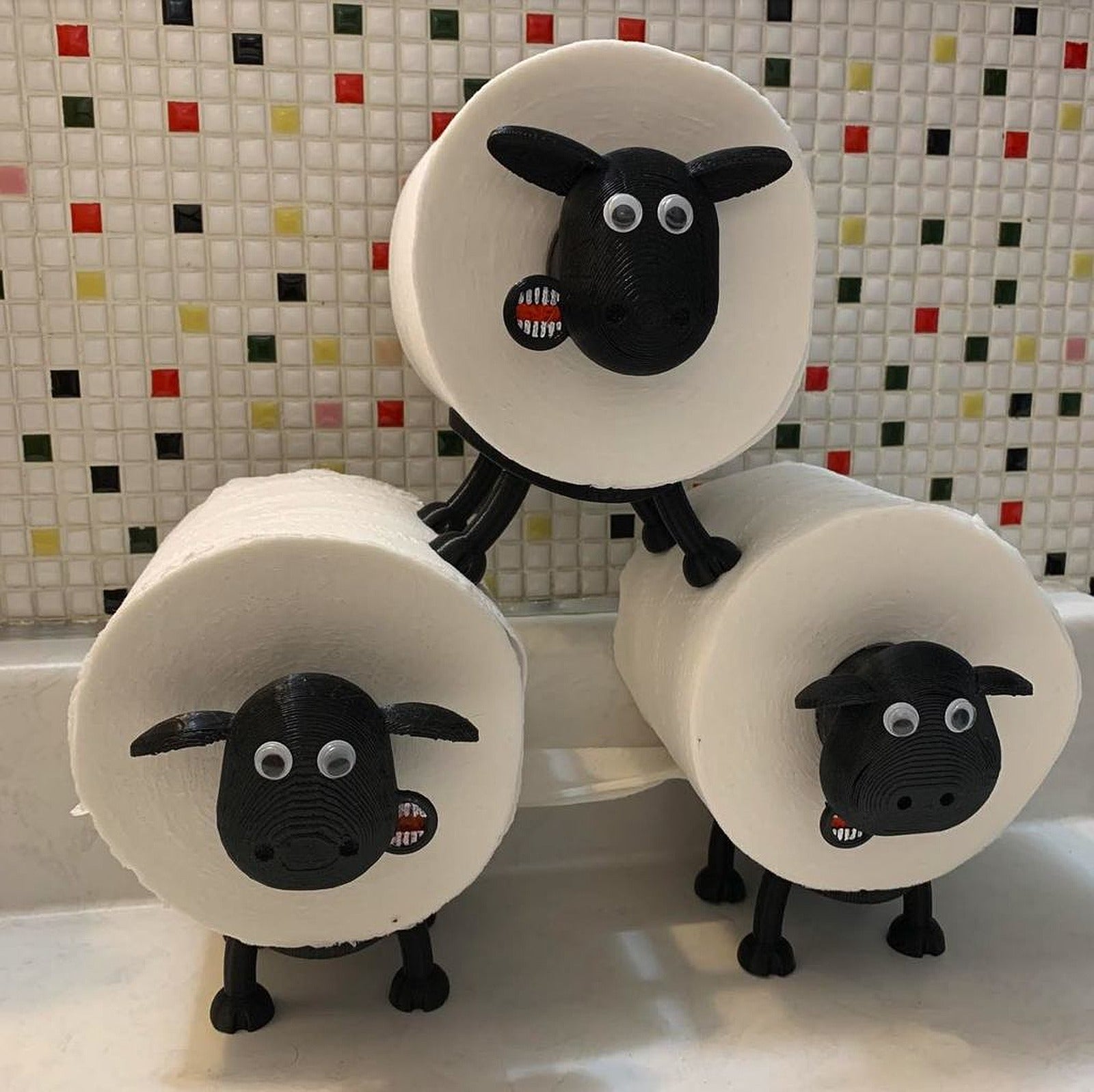 Shaun the Sheep Toilet Paper Roll Countertop stand – 3D Baskı Modeli