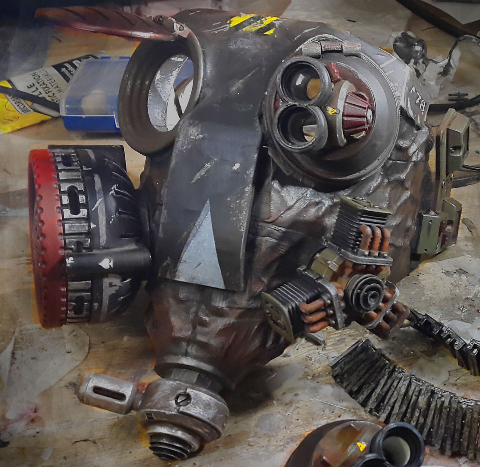 Goliath Pattern Steampunk Gas Mask – 3D Baskı Modeli