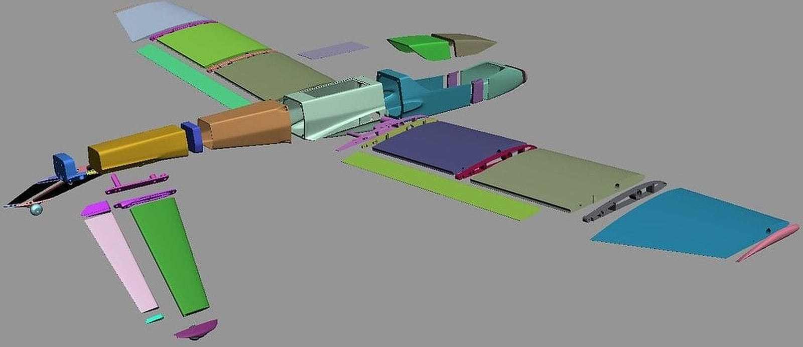 Nomad, an FPV/UAV 3D printed airplane. – 3D Baskı Modeli