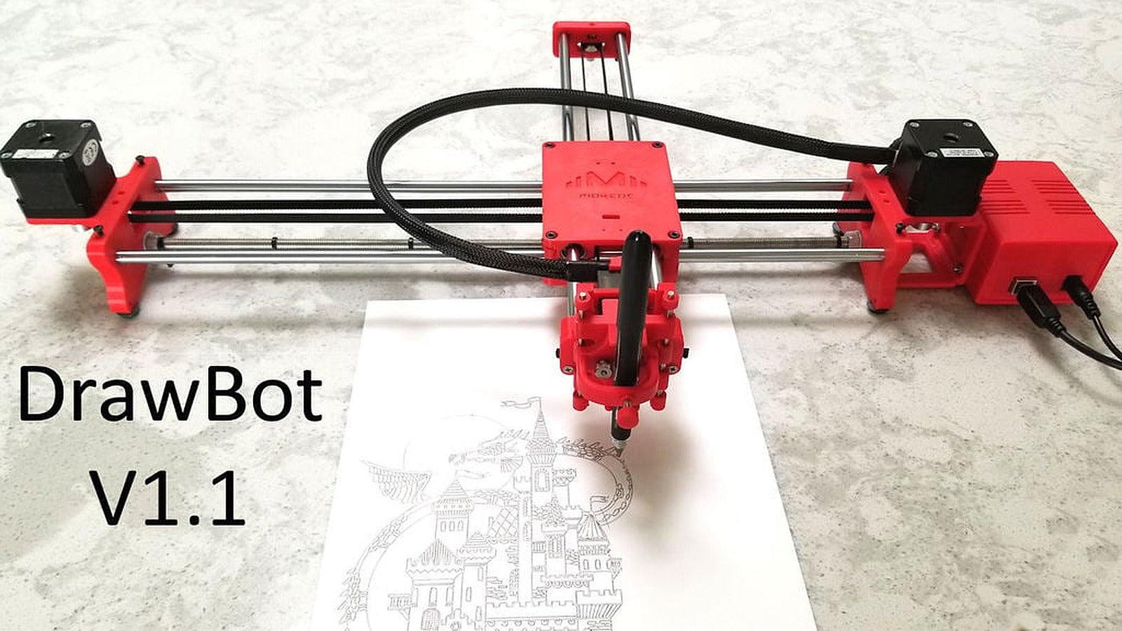 Drawing Robot - Arduino Uno + CNC Shield + GRBL – 3D Baskı Modeli