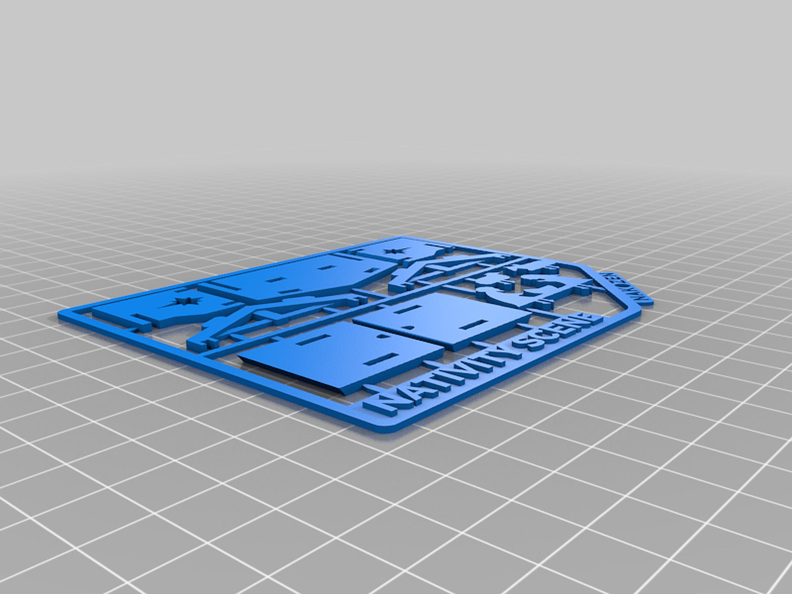 Nativity Scene Kit Card – 3D Baskı Modeli