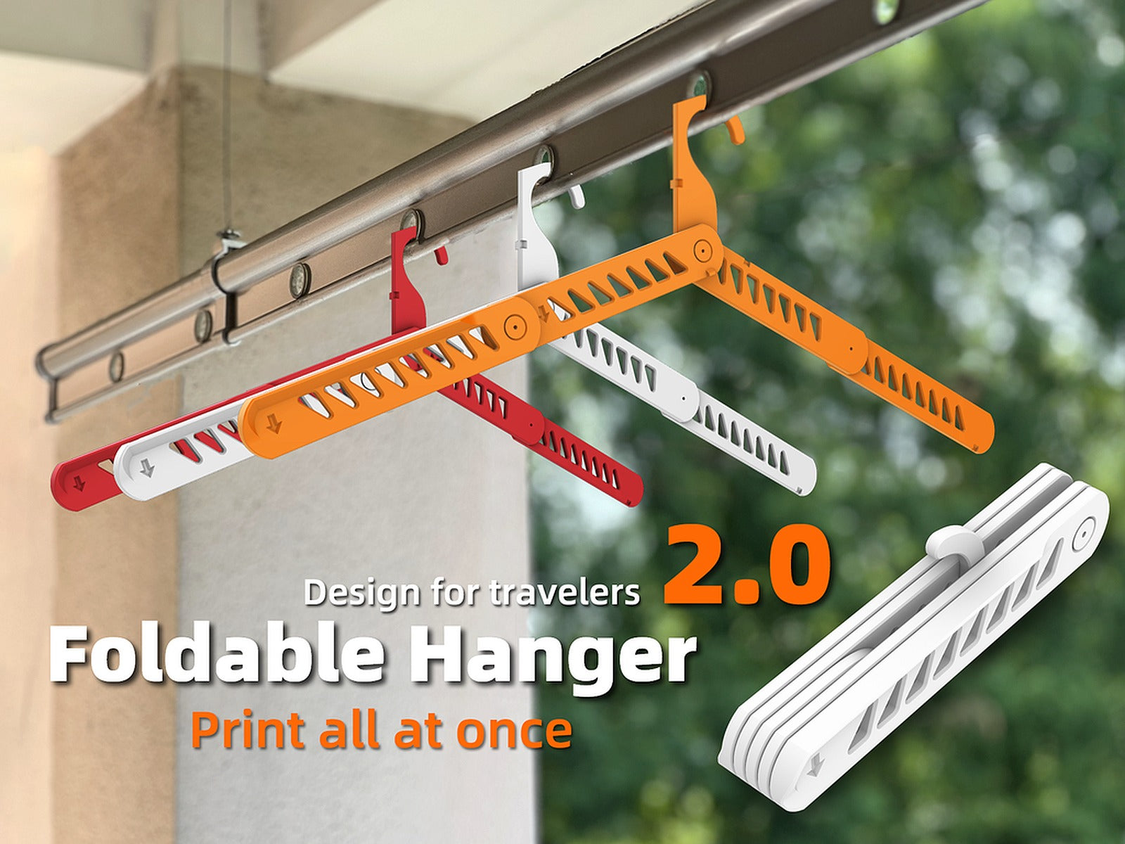 Foldable Hanger - print all at once – 3D Baskı Modeli