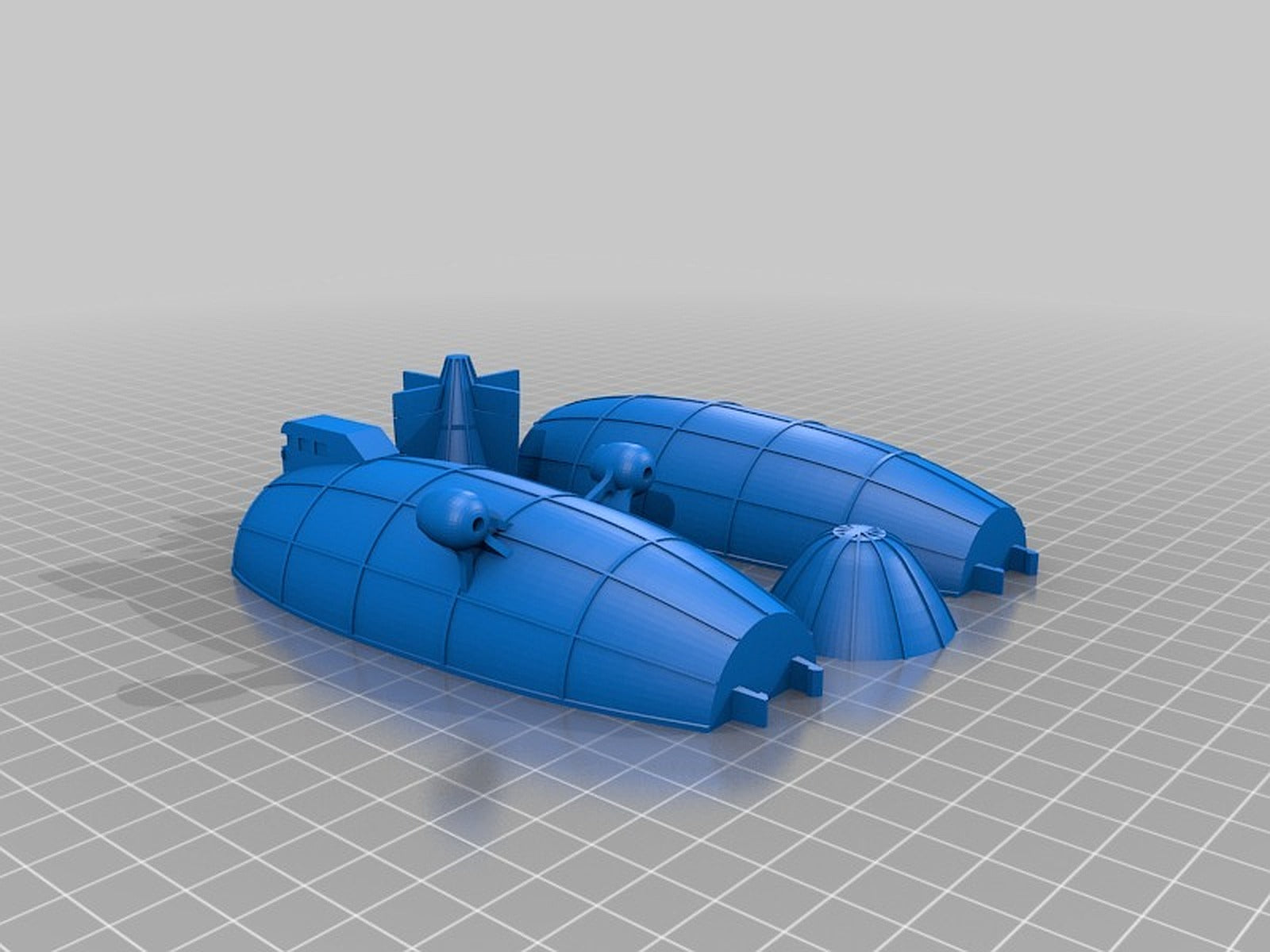 Modular Snap-Fit Airship – 3D Baskı Modeli
