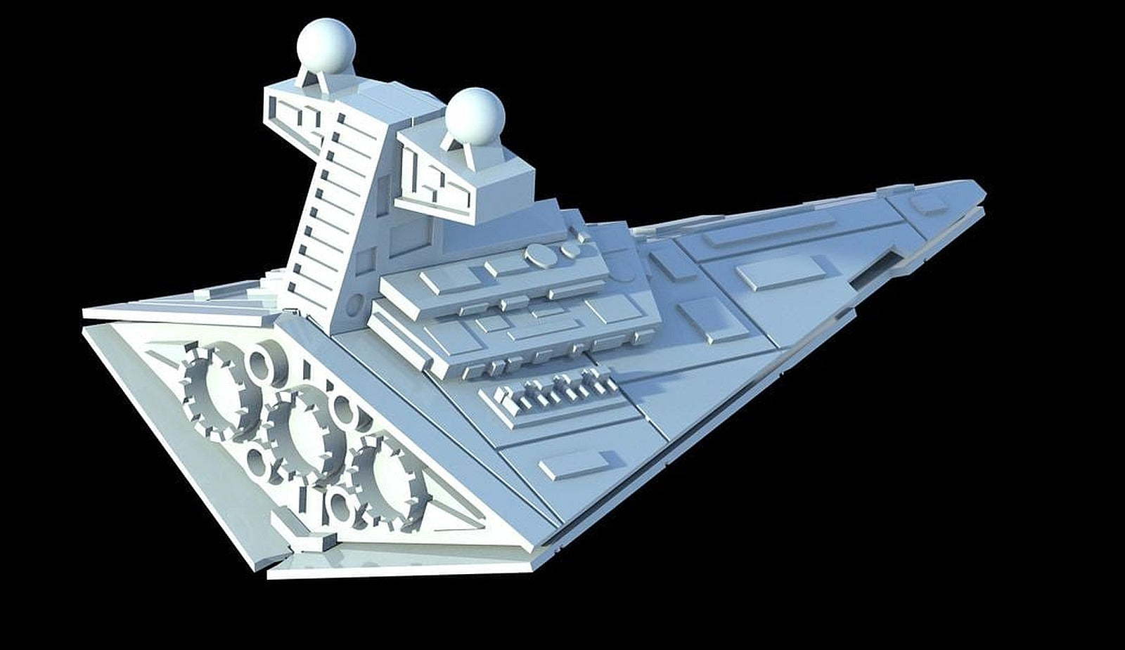 Star Destroyer Kit Card – 3D Baskı Modeli
