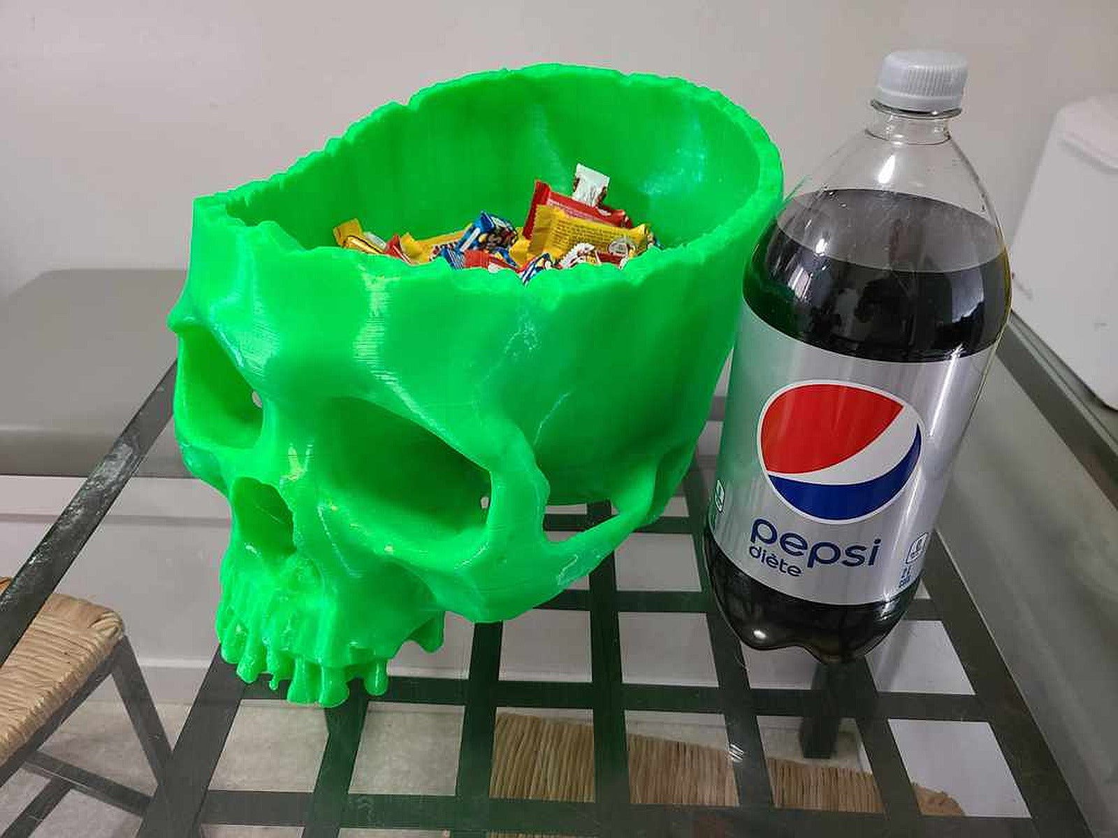 Halloween Skull Bowl No Supports – 3D Baskı Modeli