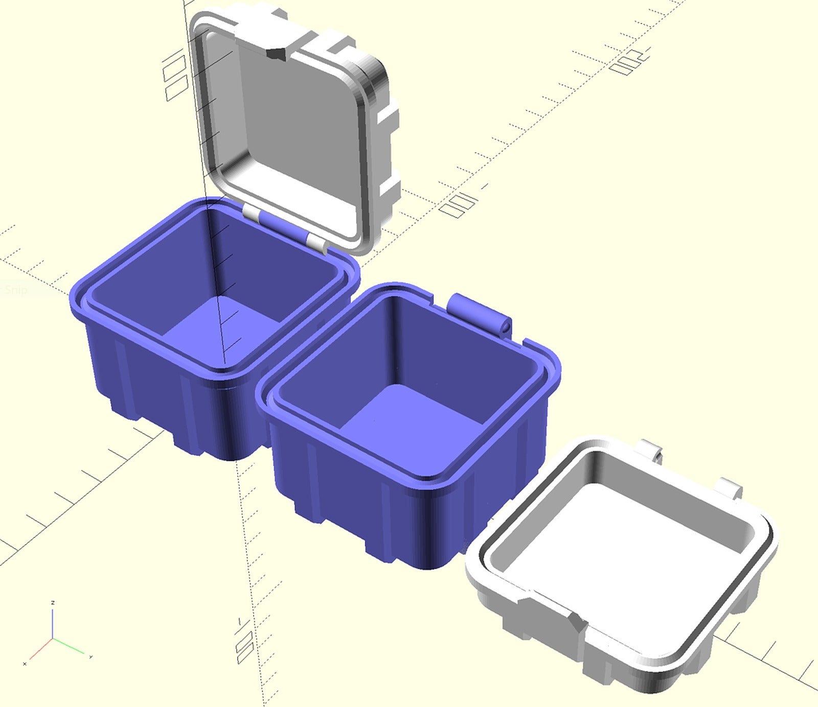 Parametrizable Rugged kutu/düzenleyici (OpenSCAD) – 3D Baskı Modeli