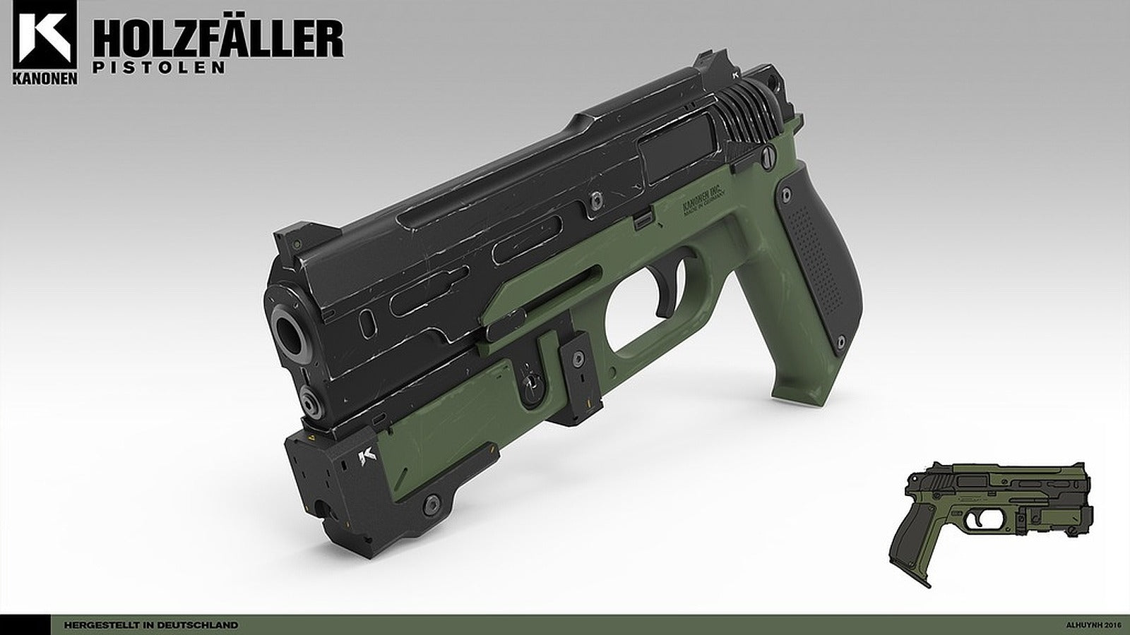 Gun Concept - Holzfäller v1.1 – 3D Baskı Modeli